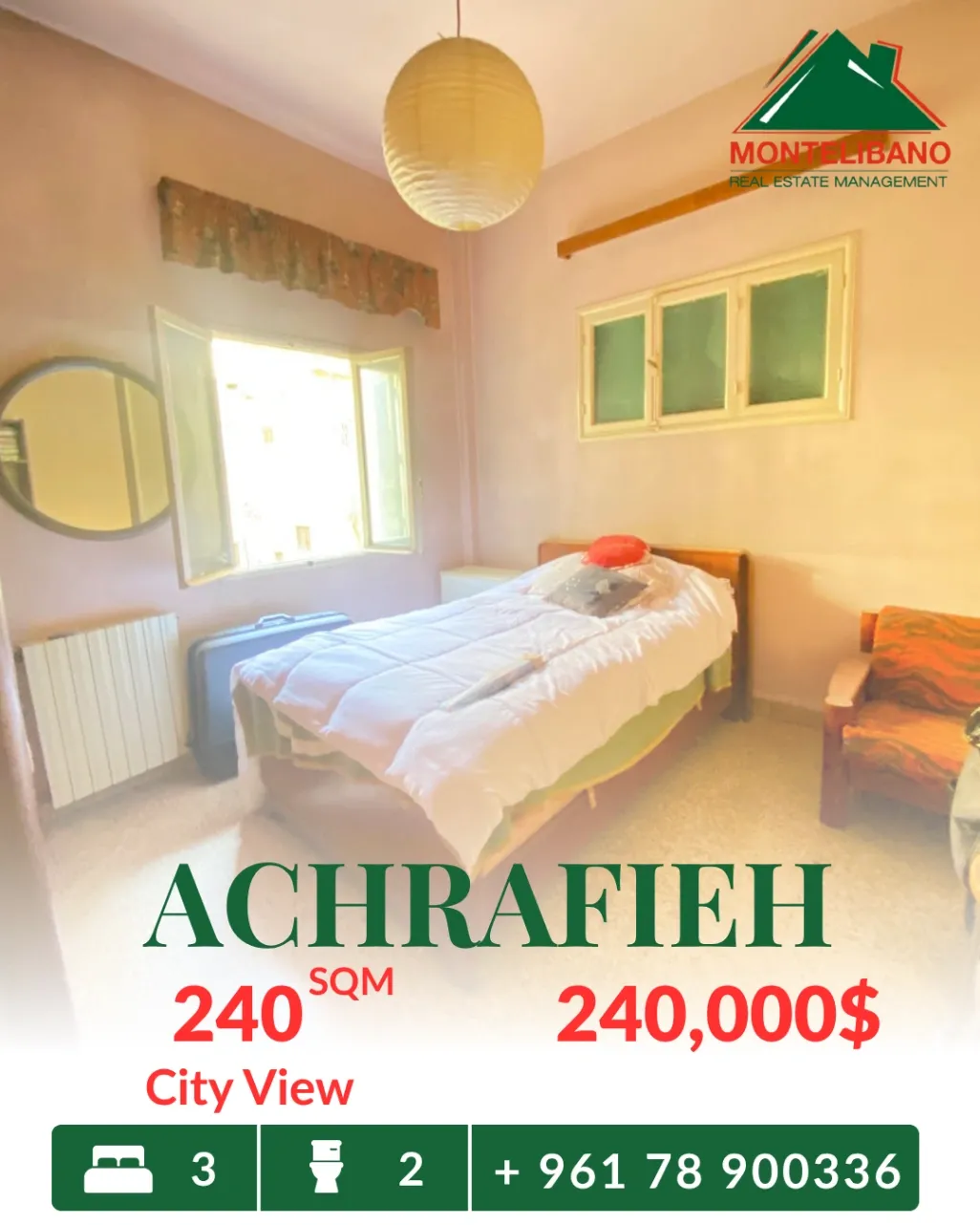 Apartment for sale in Achrafieh, Beirut, Lebanon