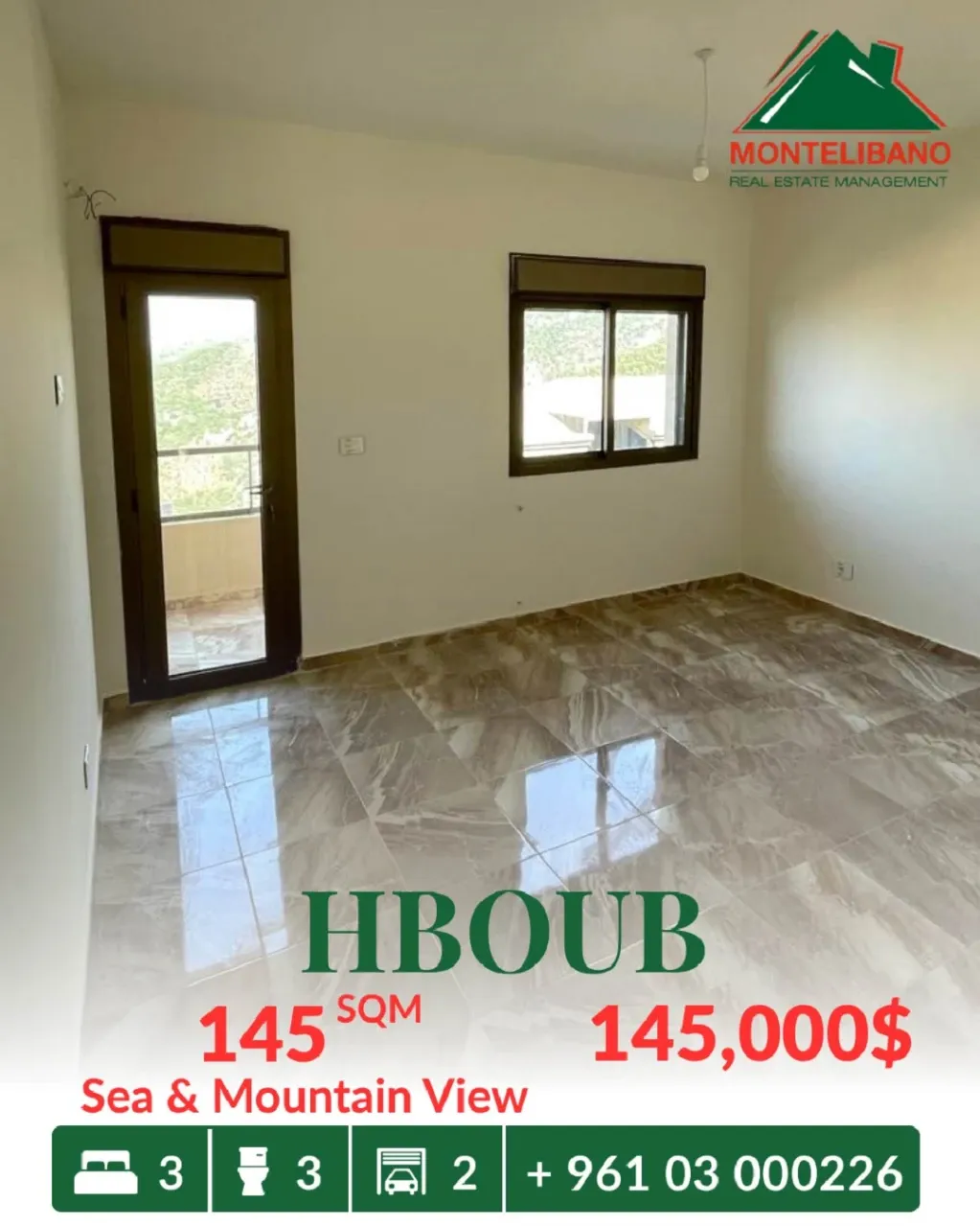 Apartment for sale in Habboub, Lebanon