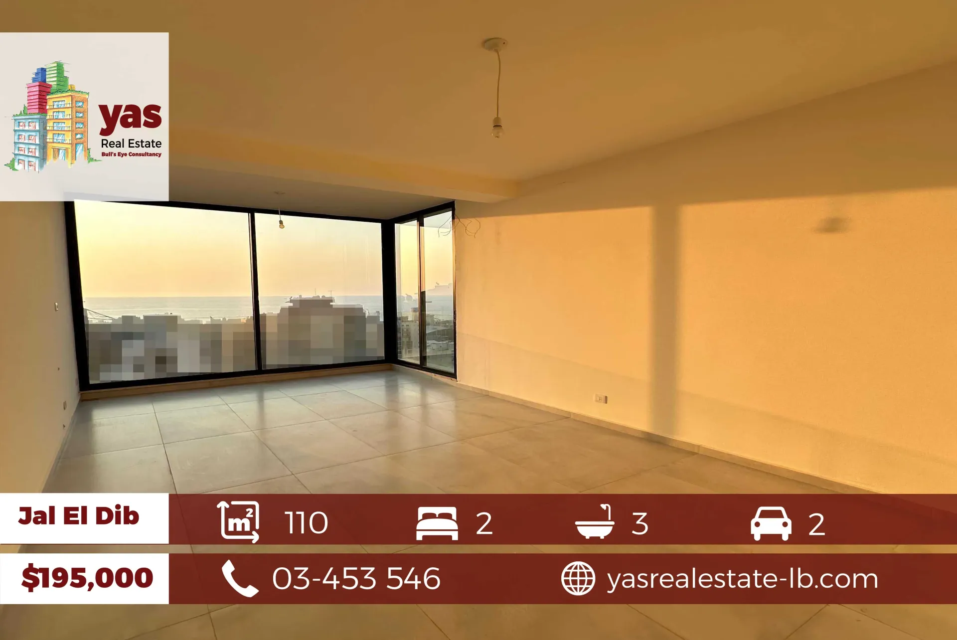 Apartment for Sale in Jal El Dib - 2 bed, 3 bath