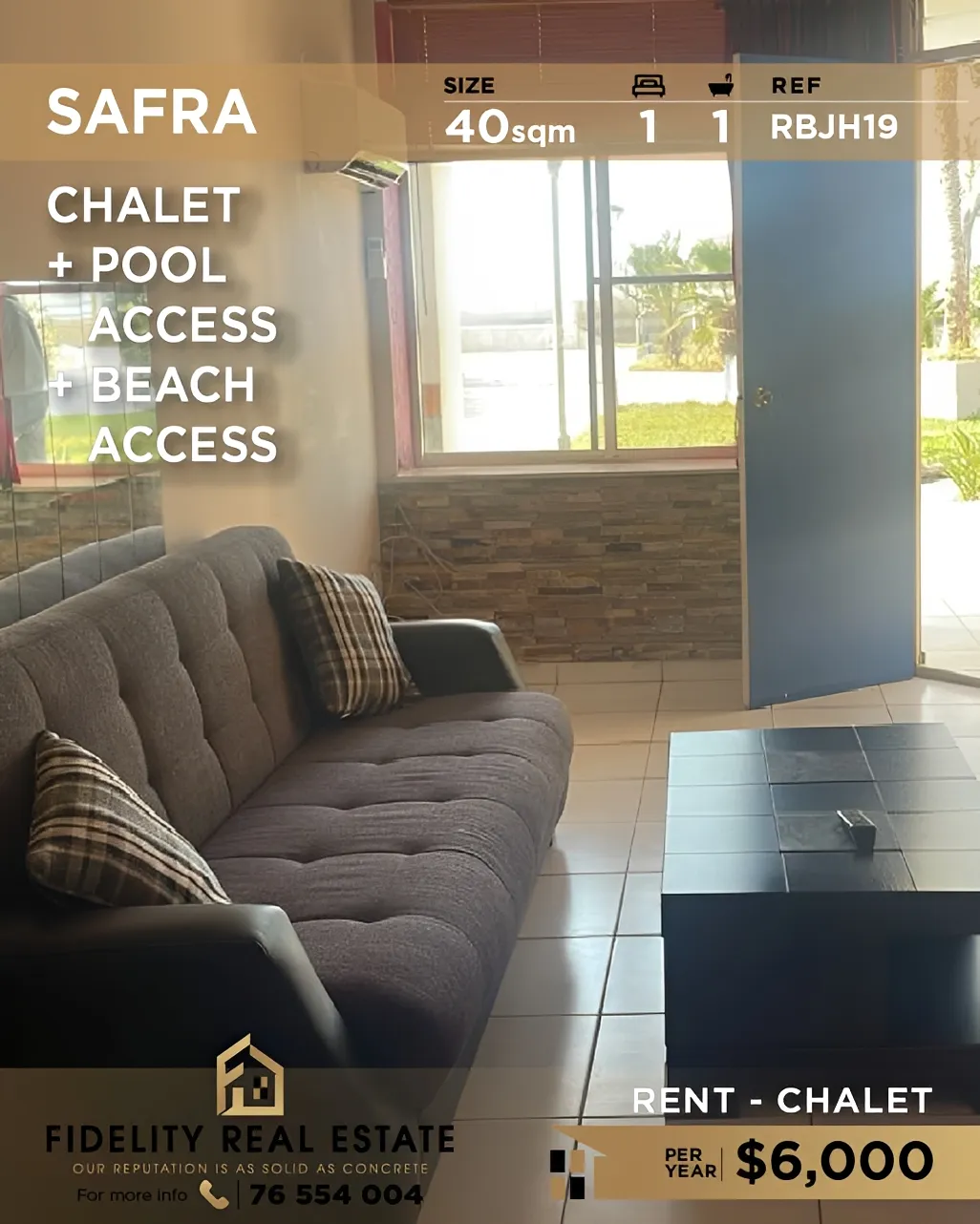 Chalet for rent in Safra, Lebanon - 1 bed, 1 bath