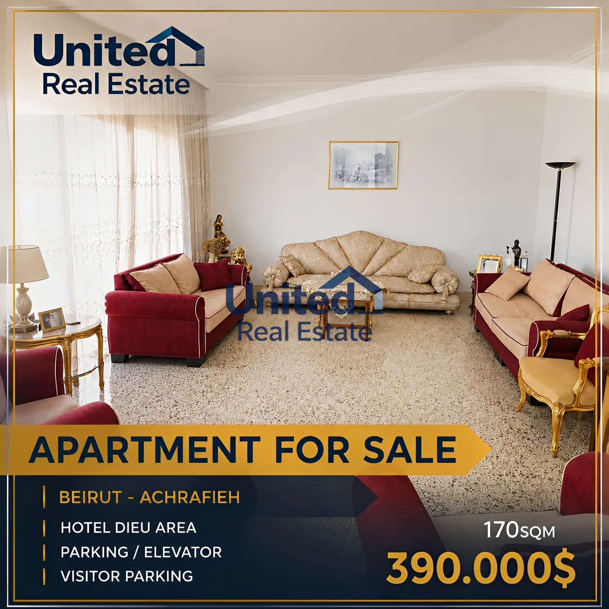 Apartment for sale in Achrafieh, beirut, lebanon