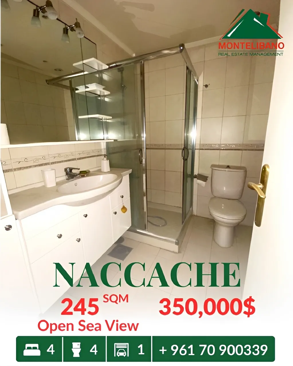 Apartment for sale in Naccache, Lebanon