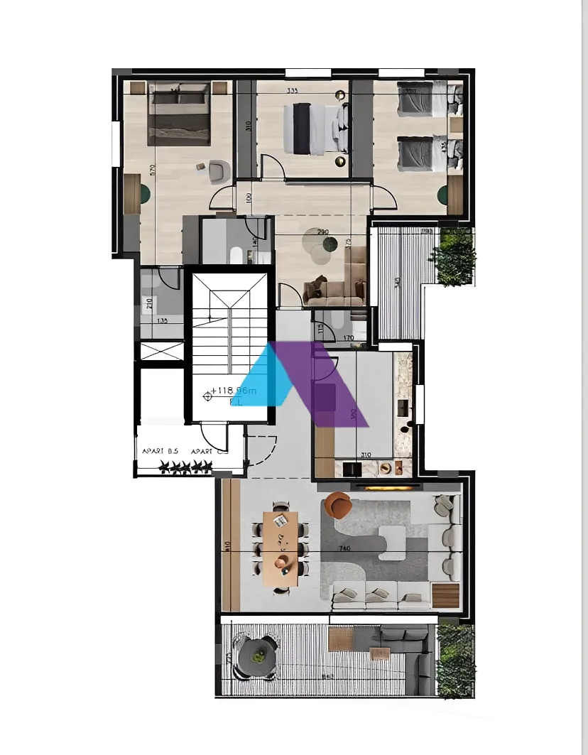 Apartment for Sale in Zouk Mikael - 3 bed, 3 bath