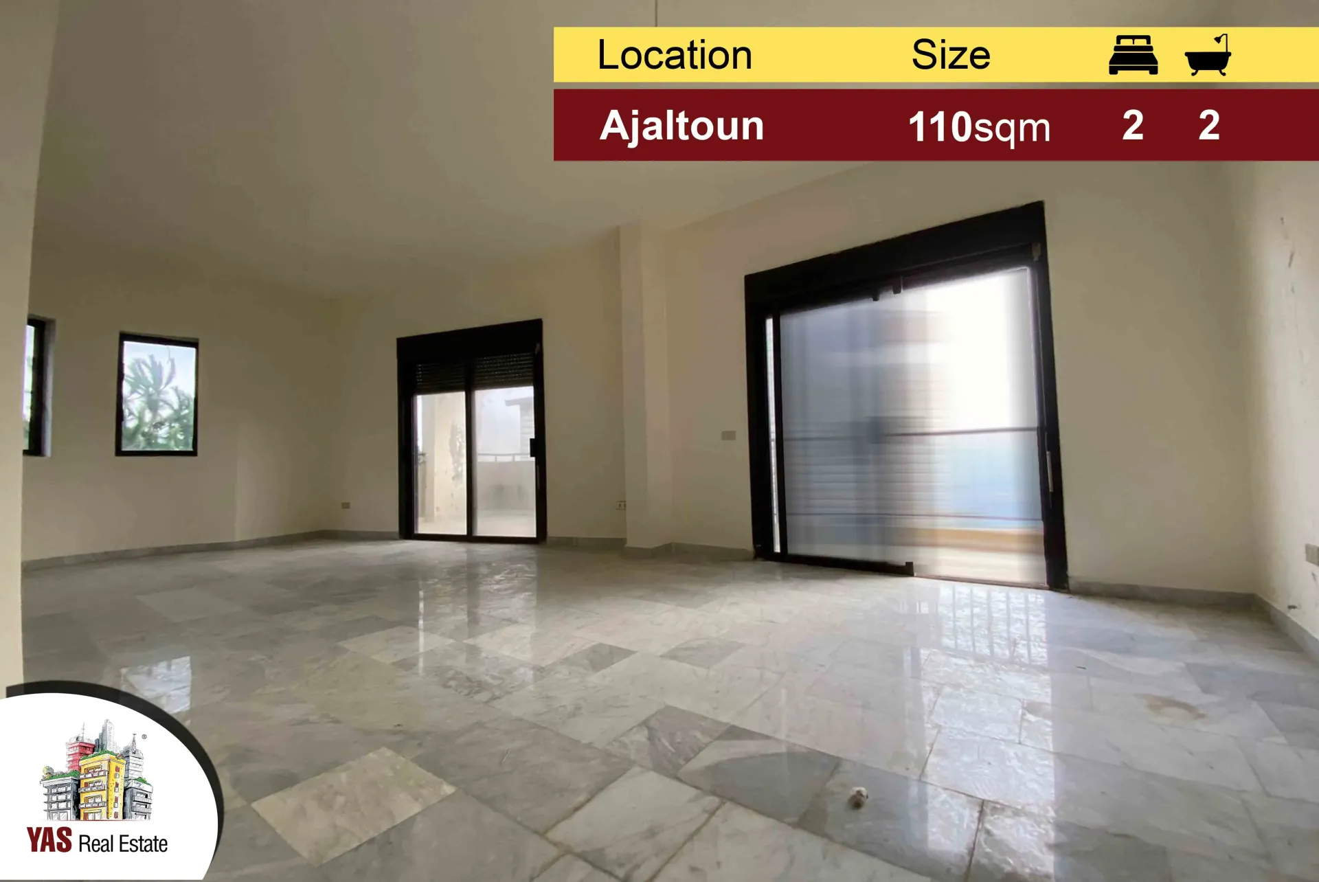 Apartment for Sale in Ajaltoun - 2 bed, 2 bath