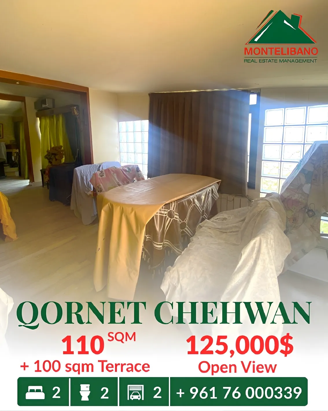 Apartment for sale in Cornet Chahwan, Lebanon