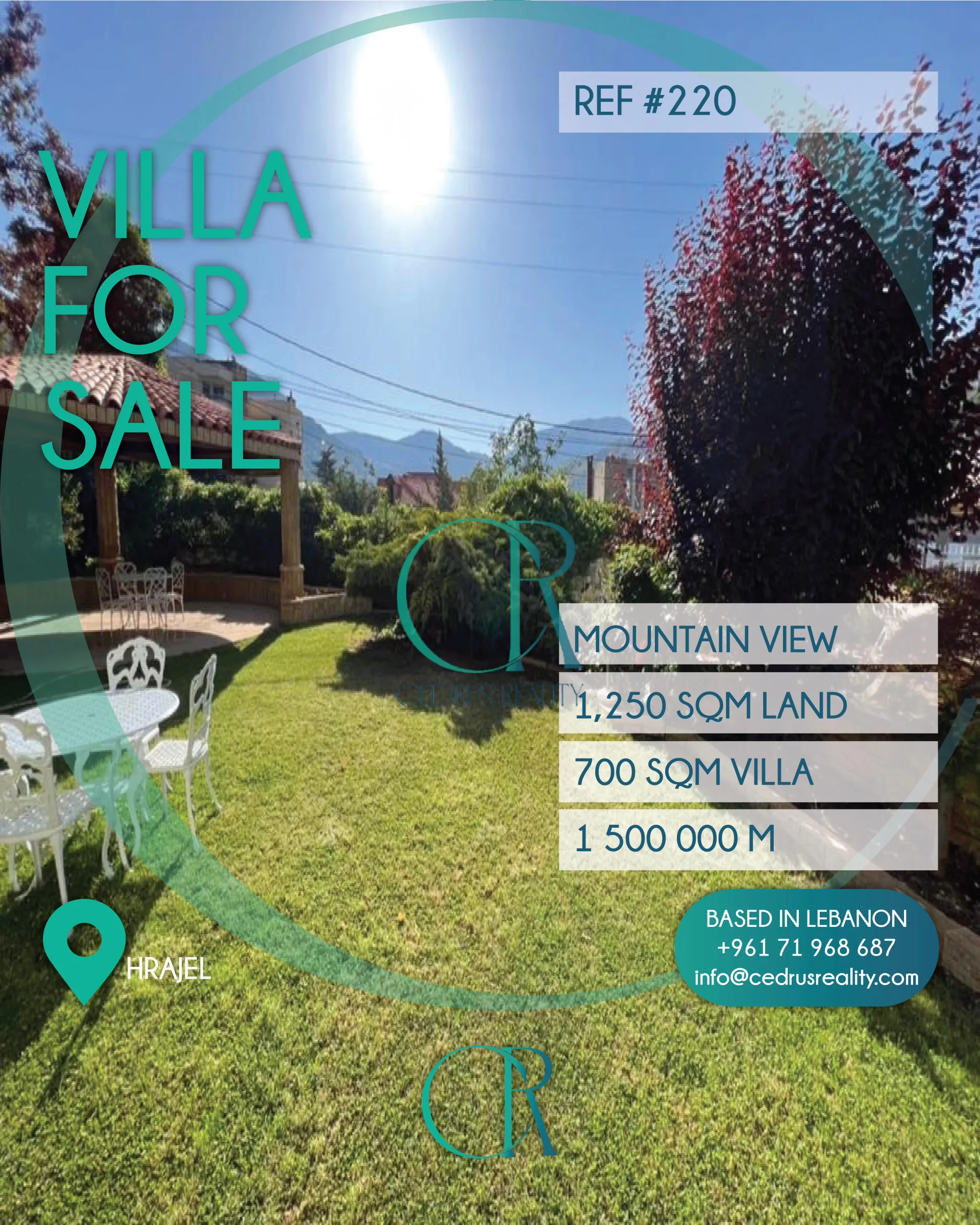 Villa for sale in Hrajel, Lebanon