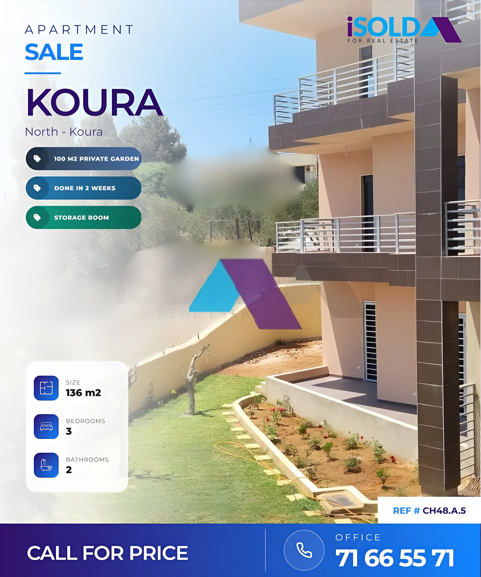 Apartment for sale in Koura, Lebanon - 3 bed, 2 bath