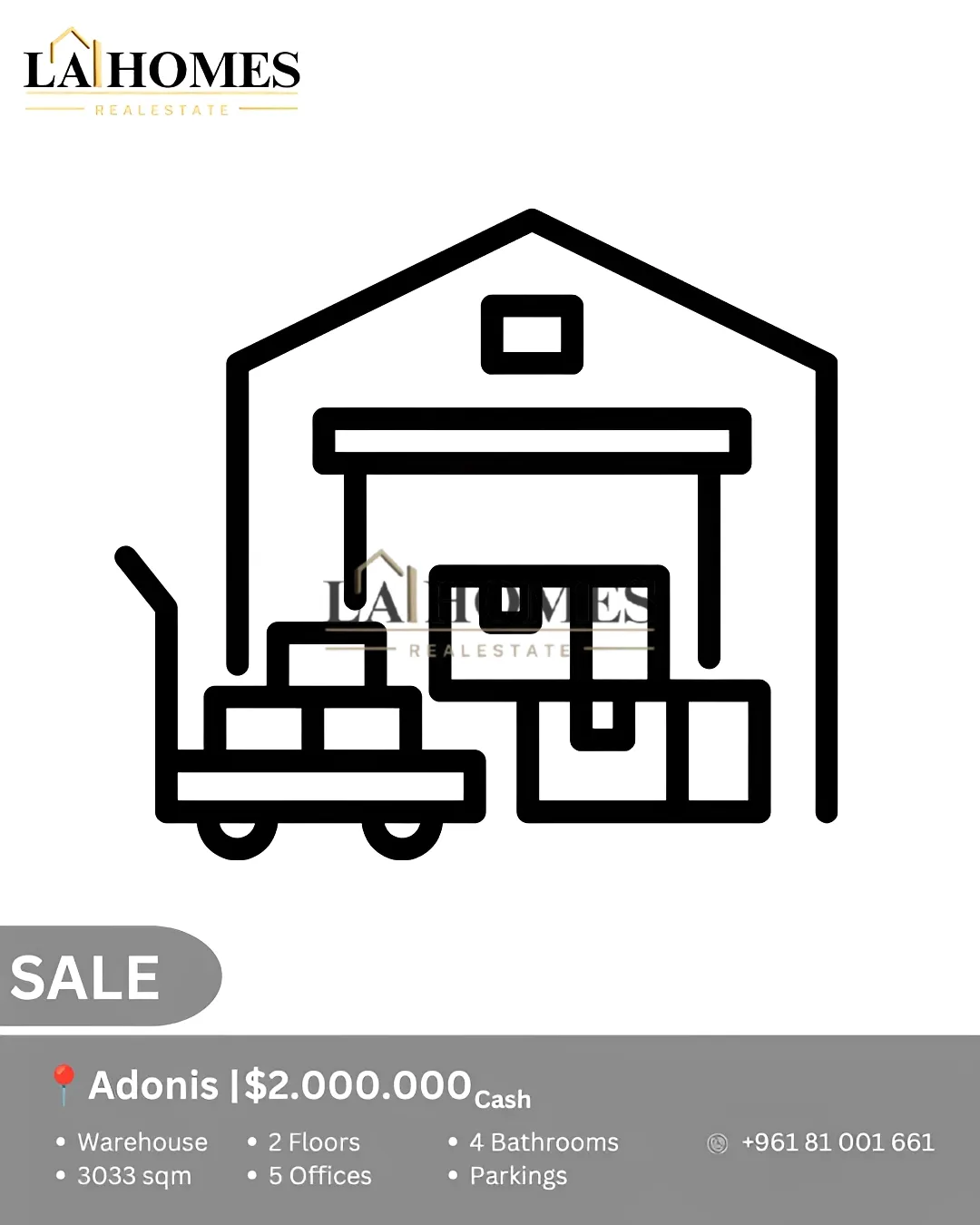 Warehouse for sale in Adonis