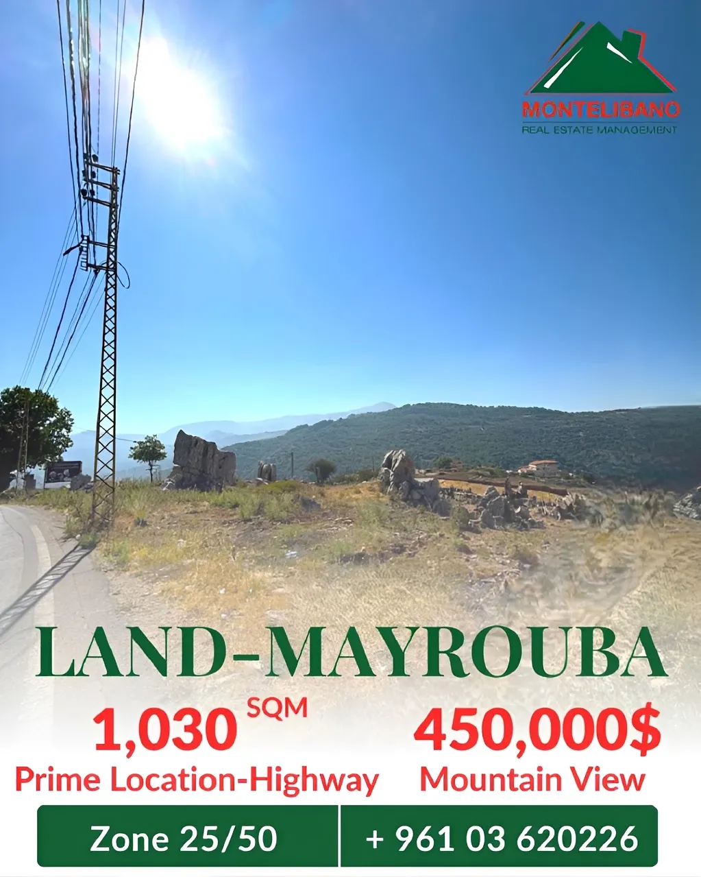 Residential Land for sale in Mayrouba, Lebanon