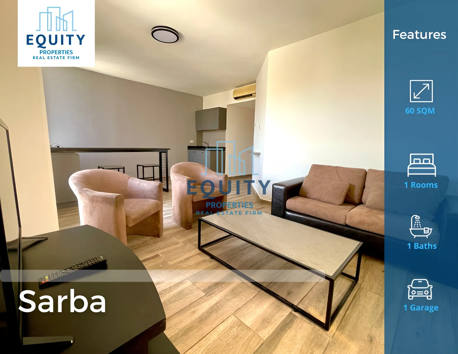 Apartment for rent in Sarba, Lebanon - 1 bed, 1 bath