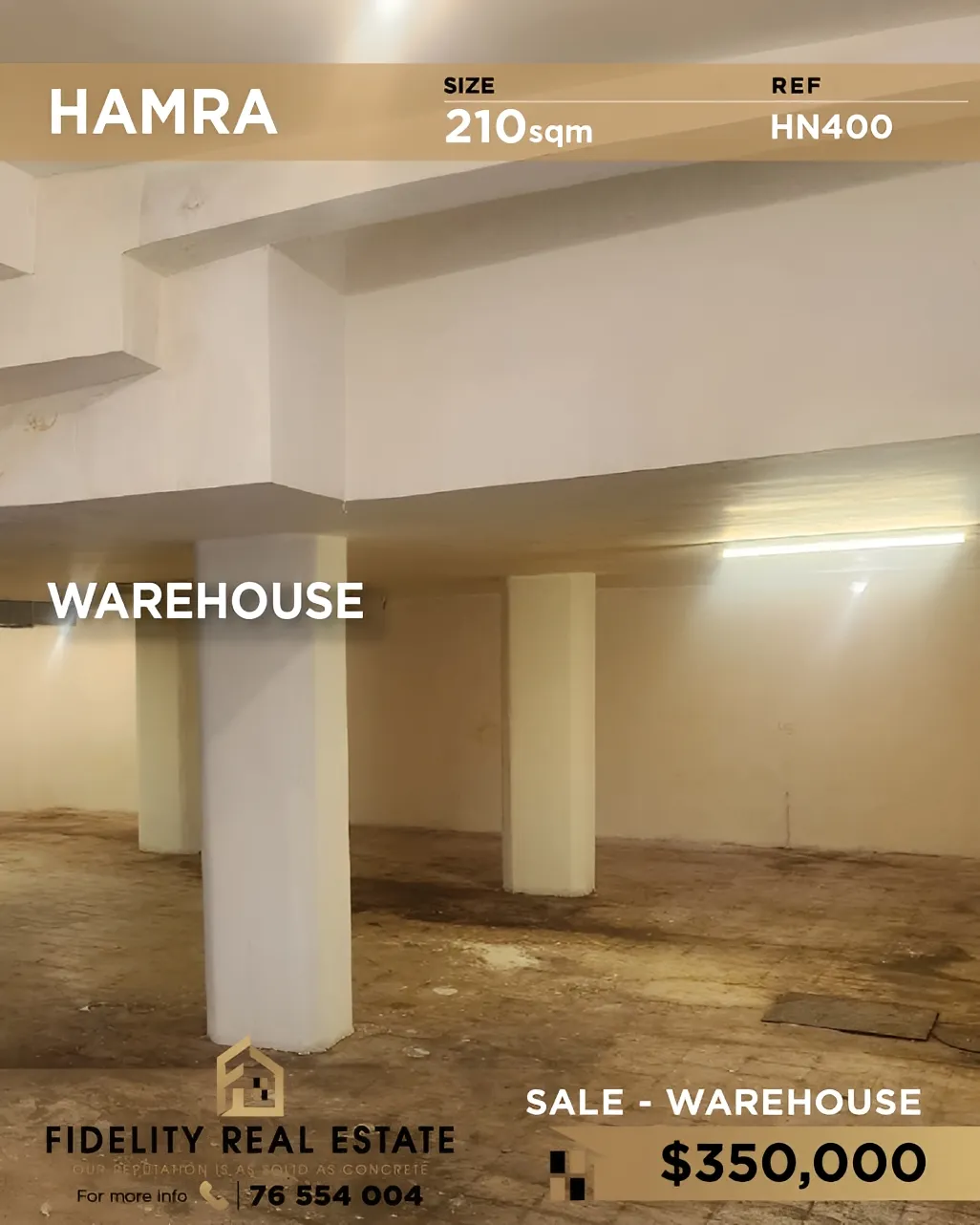 Warehouse for sale in Hamra