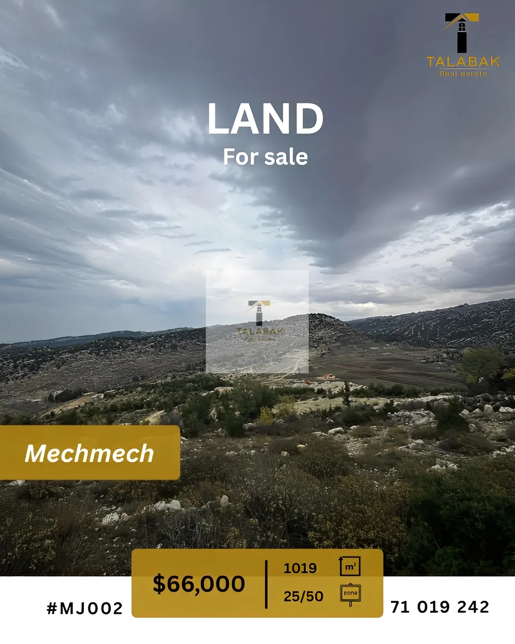 Land for Sale in Mechmech, Lebanon