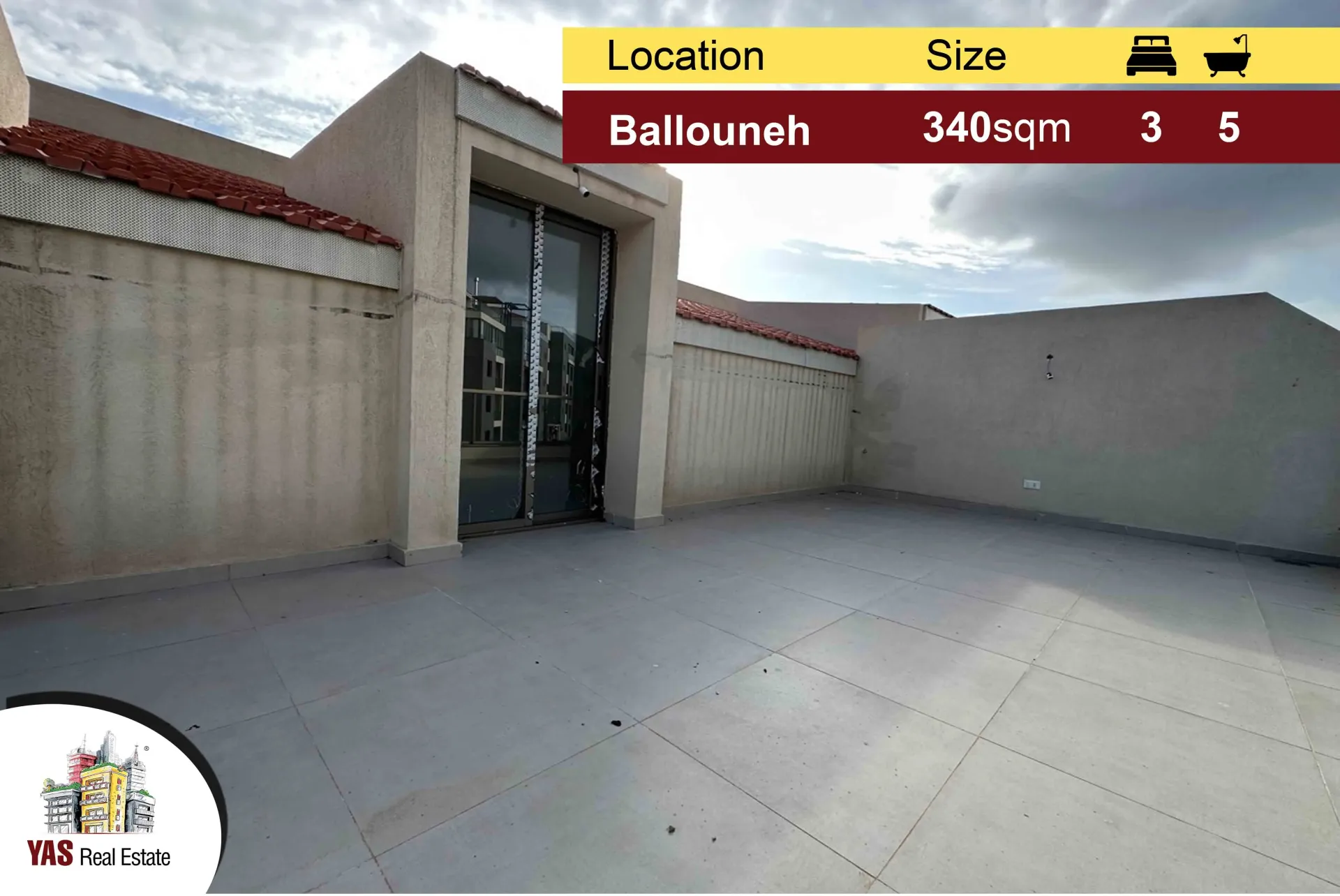 Apartment for Sale in Ballouneh - 3 bed, 5 bath