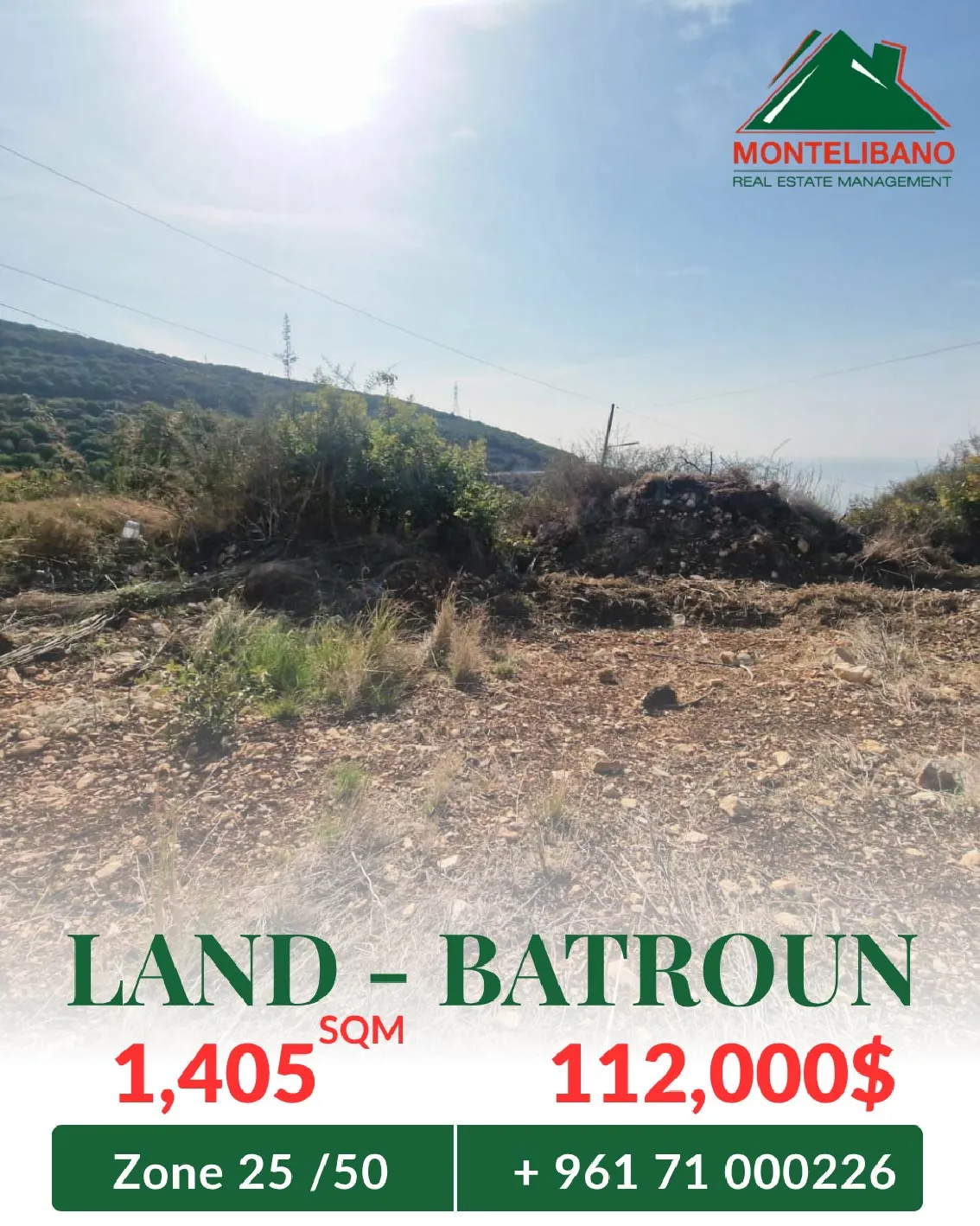 Residential Land for sale in Batroun, Lebanon