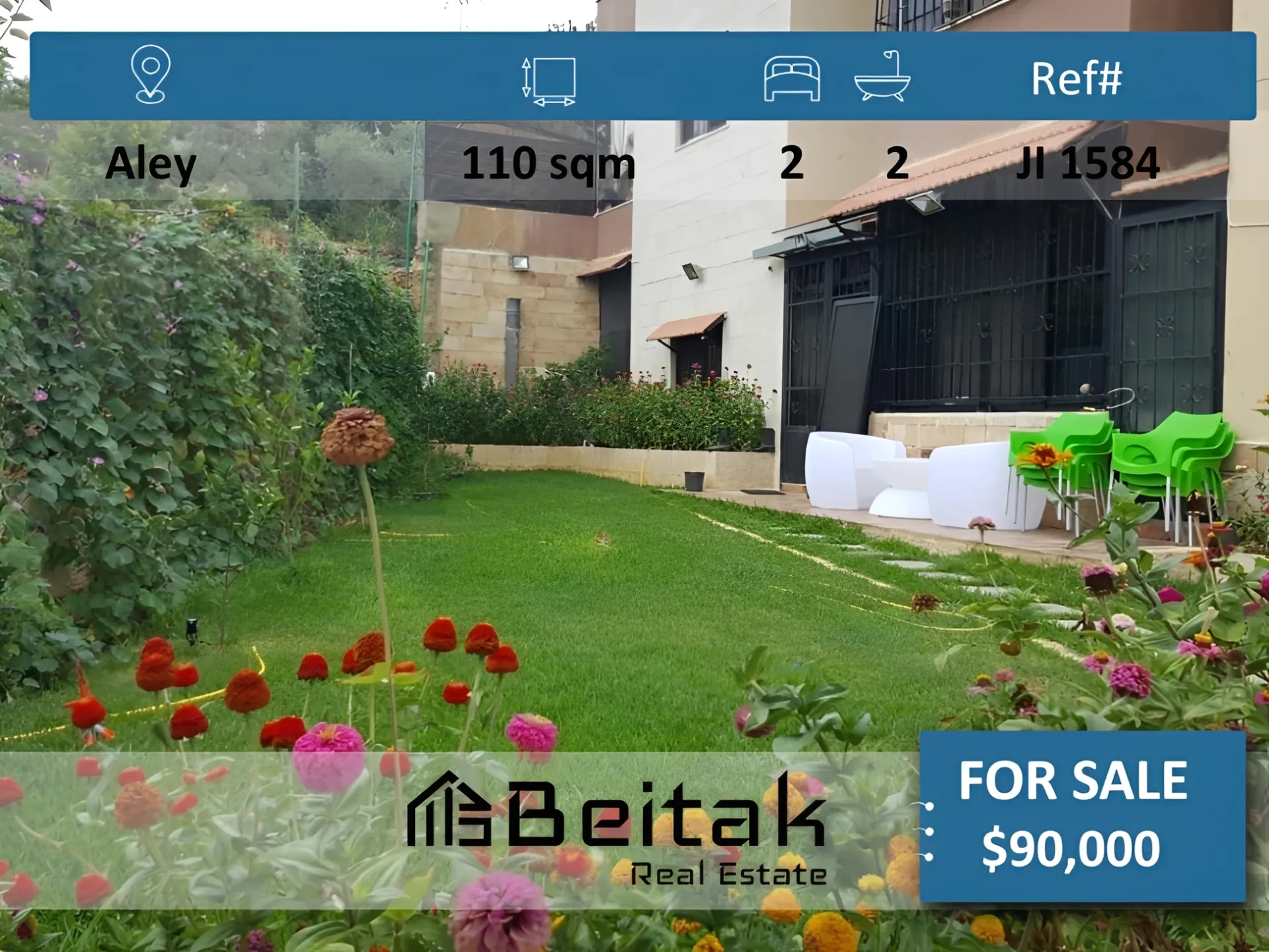 Apartment for sale in Aley