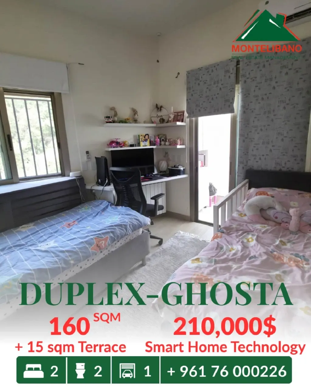 Duplex for sale in Ghosta, Lebanon