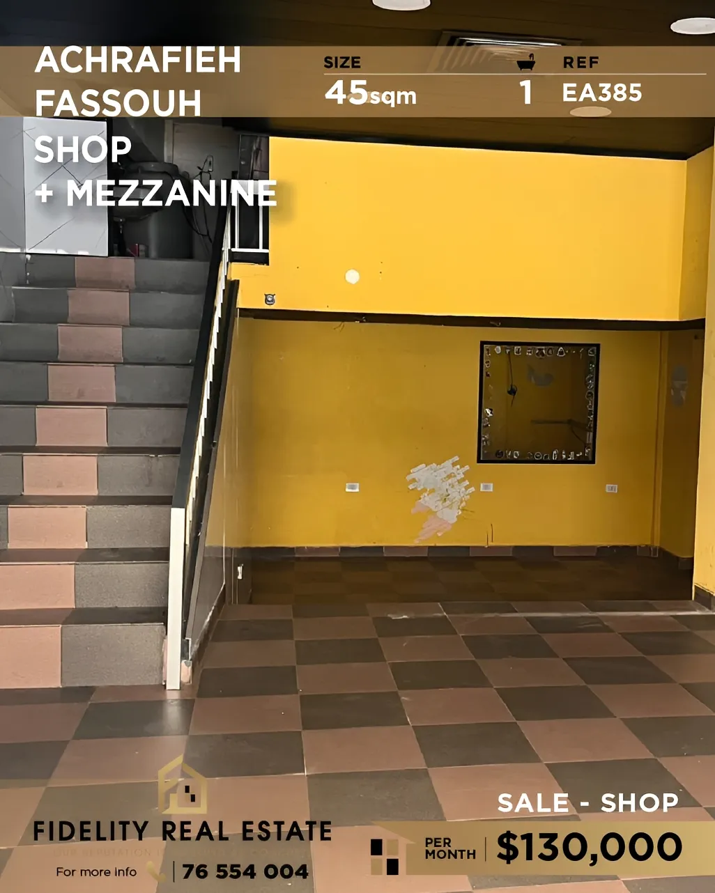 Shop for sale in Achrafieh