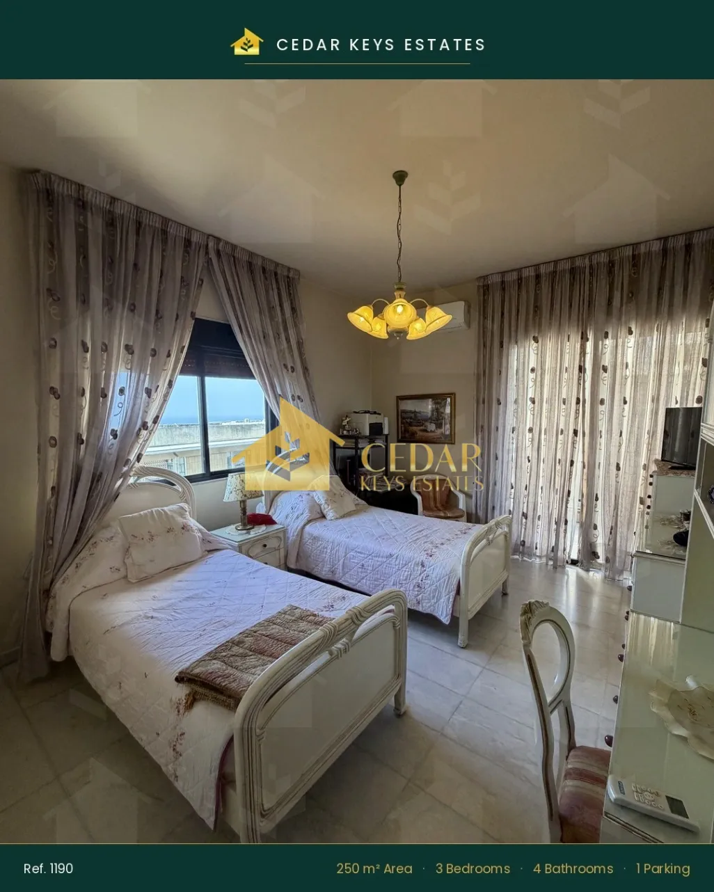 Apartment for sale in Bliss, Bayrut, Lebanon