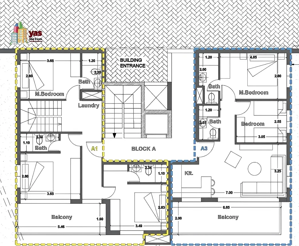 Apartment for Sale in Ballouneh - 3 bed, 4 bath