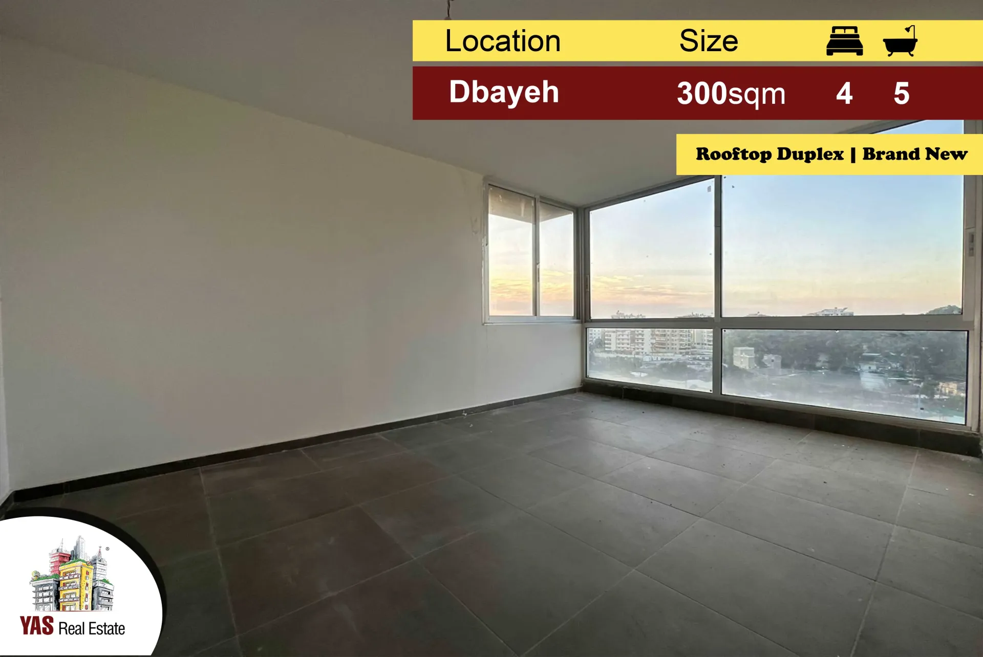 Apartment for Sale in Dbayeh - 4 bed, 5 bath