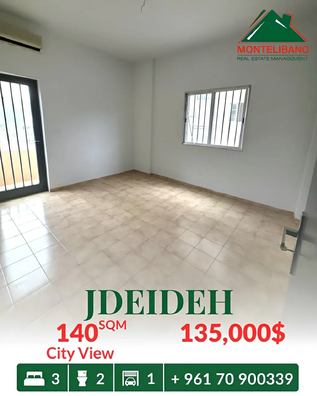 Apartment for sale in Jdeideh
