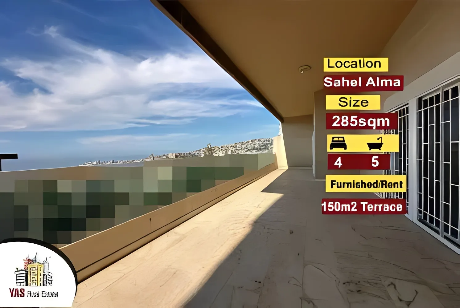 Apartment for Rent in Sahel Alma - 4 bed, 5 bath
