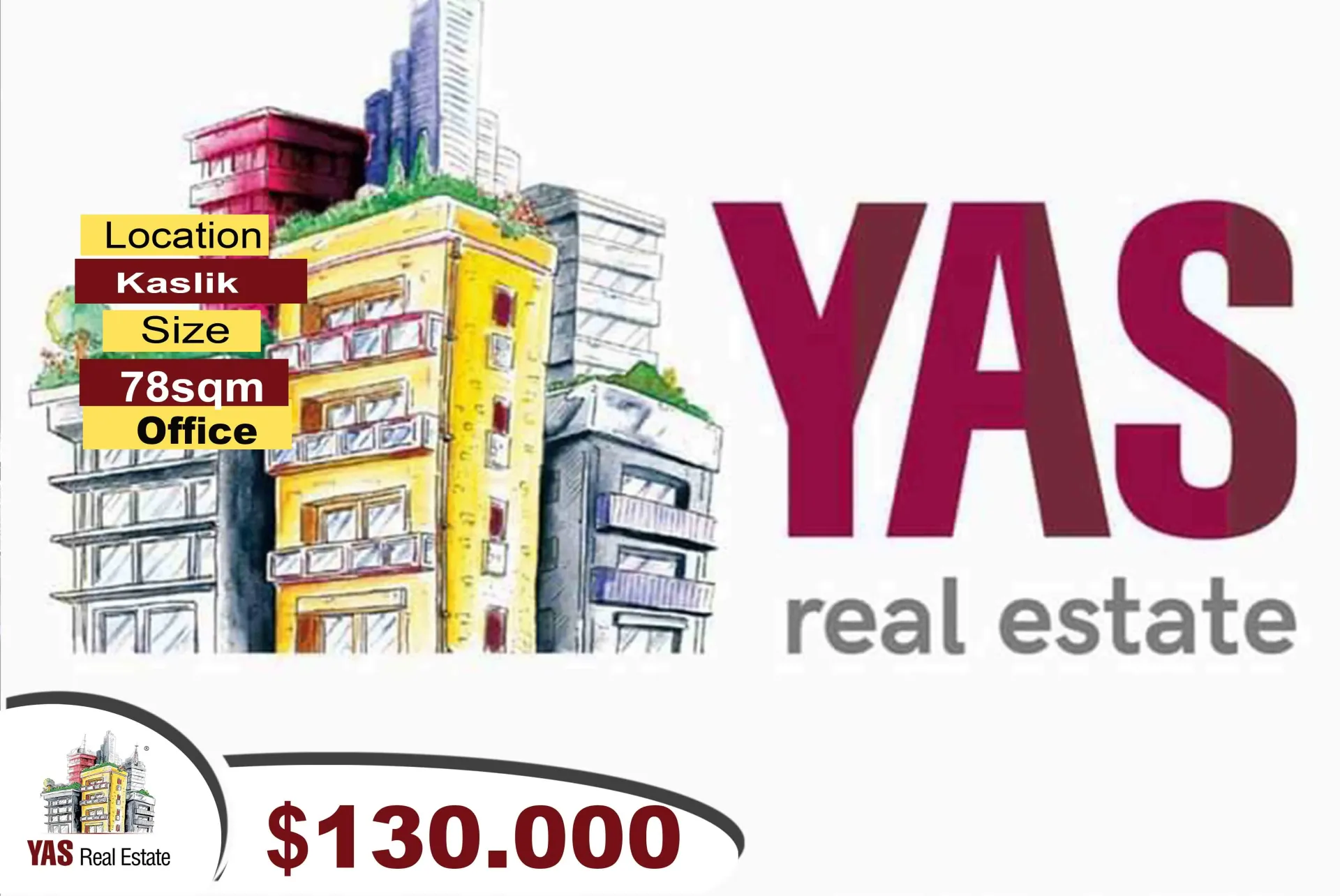 Office for Sale in Kaslik