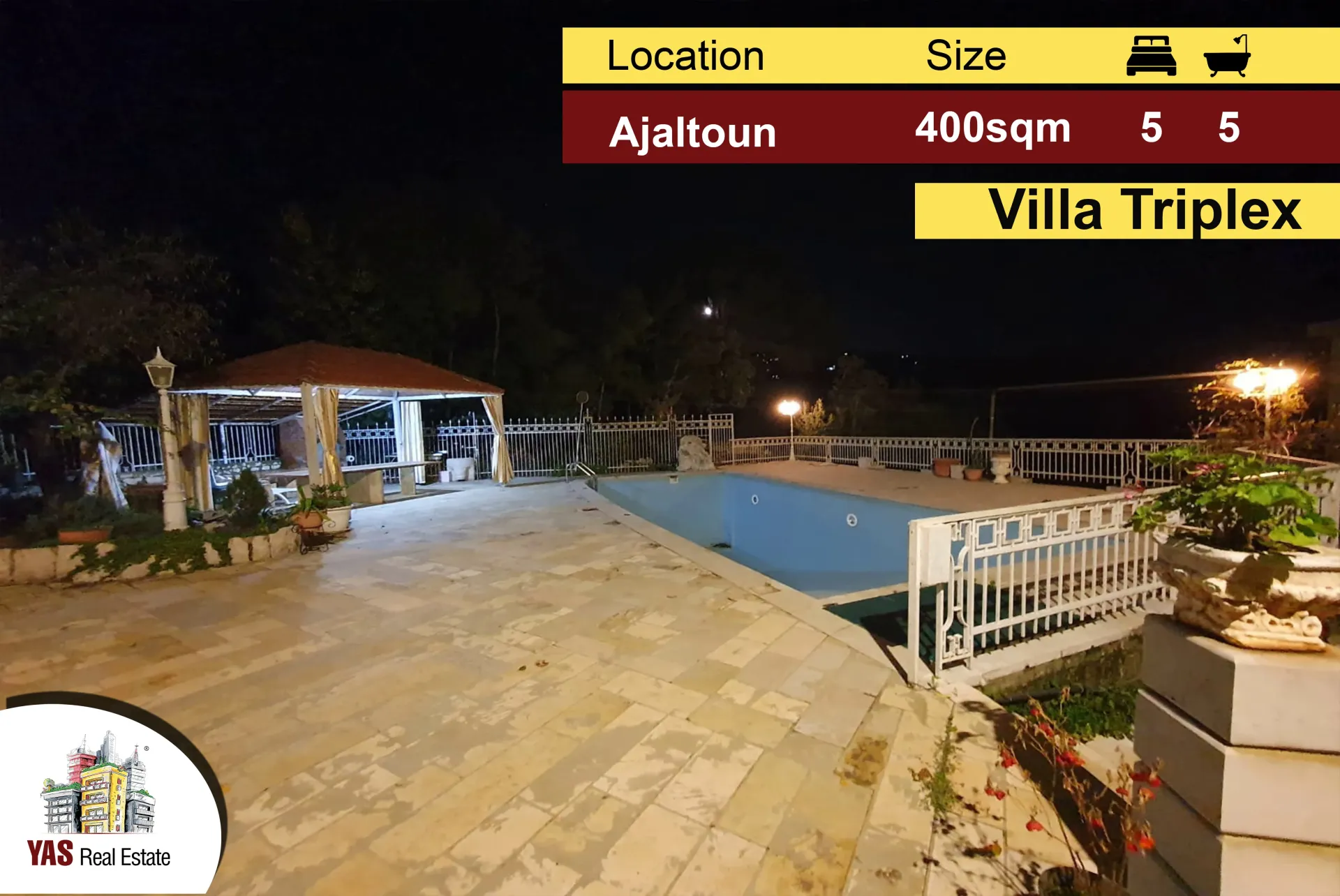 Villa for Sale in Ajaltoun - 5 bed, 5 bath