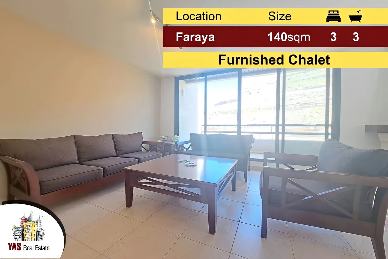 Chalet for Sale in Faqra - 3 bed, 3 bath