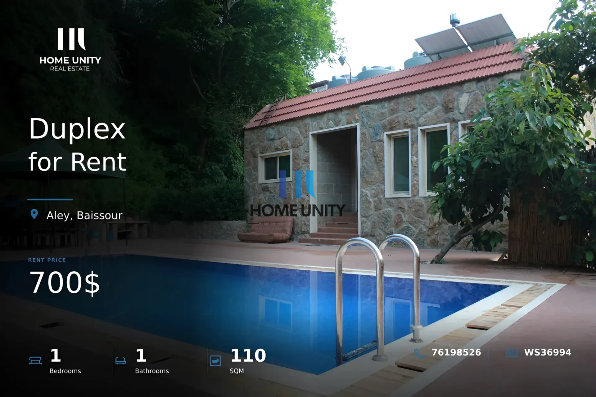 Duplex for Rent in Baissour