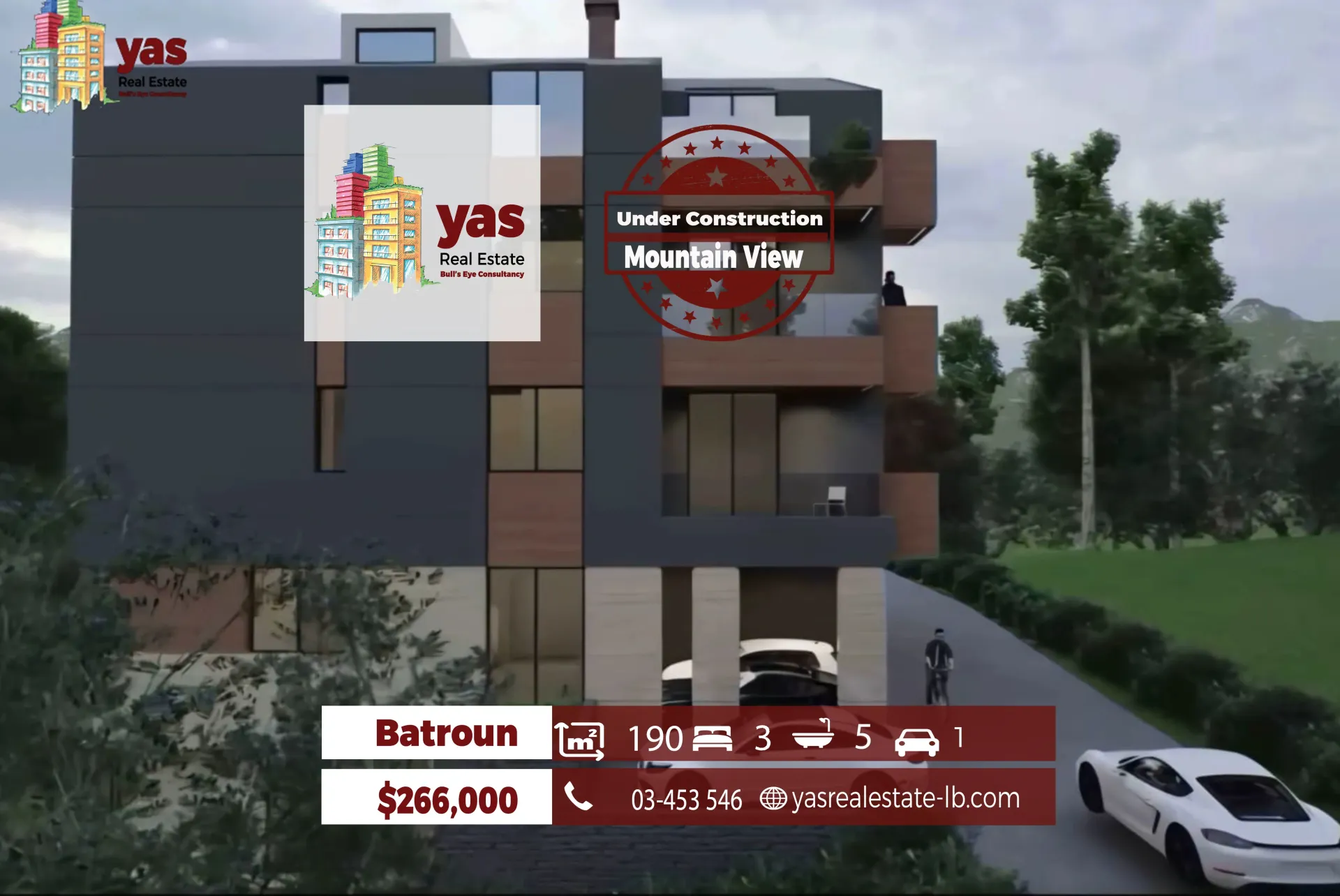 Apartment for Sale in Batroun - 3 bed, 5 bath