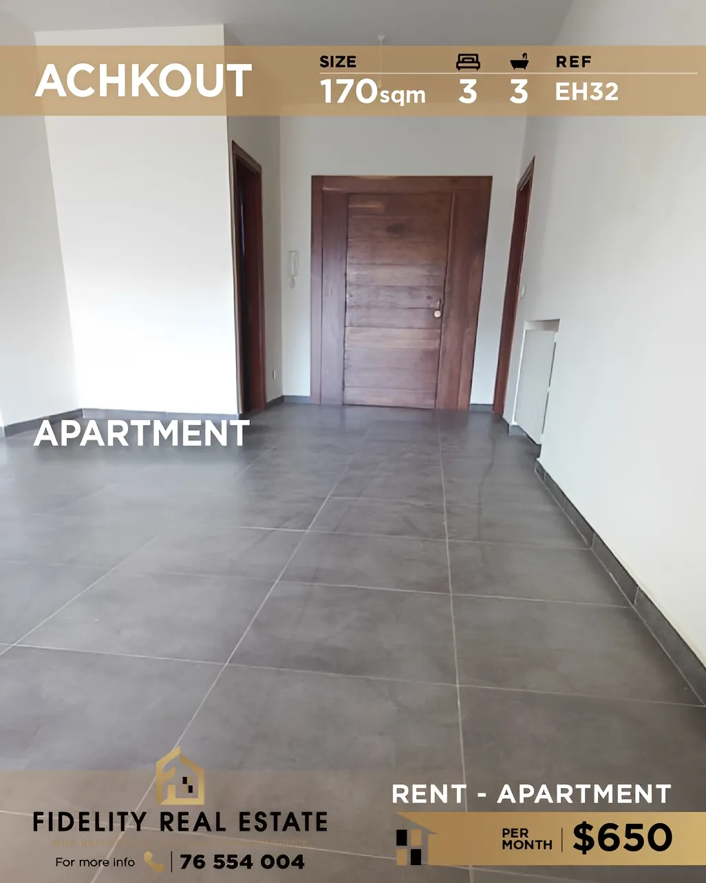 Apartment for rent in Ashqout, Lebanon - 3 bed, 3 bath