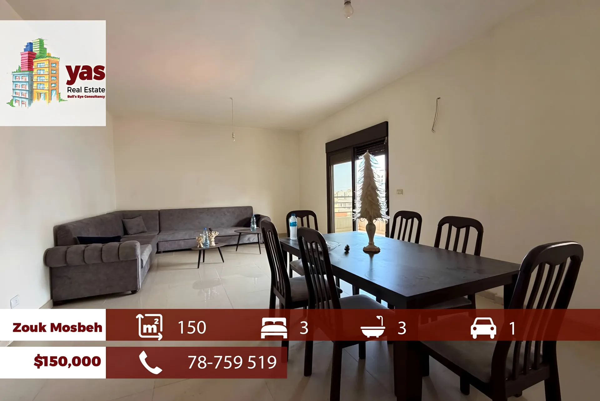 Apartment for Sale in Zouk Mosbeh