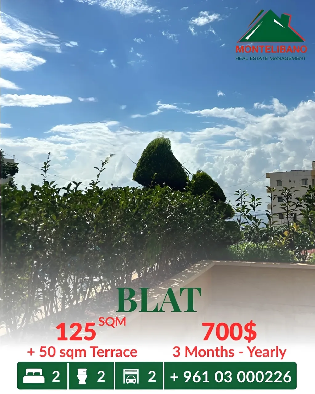 Apartment for rent in Blat