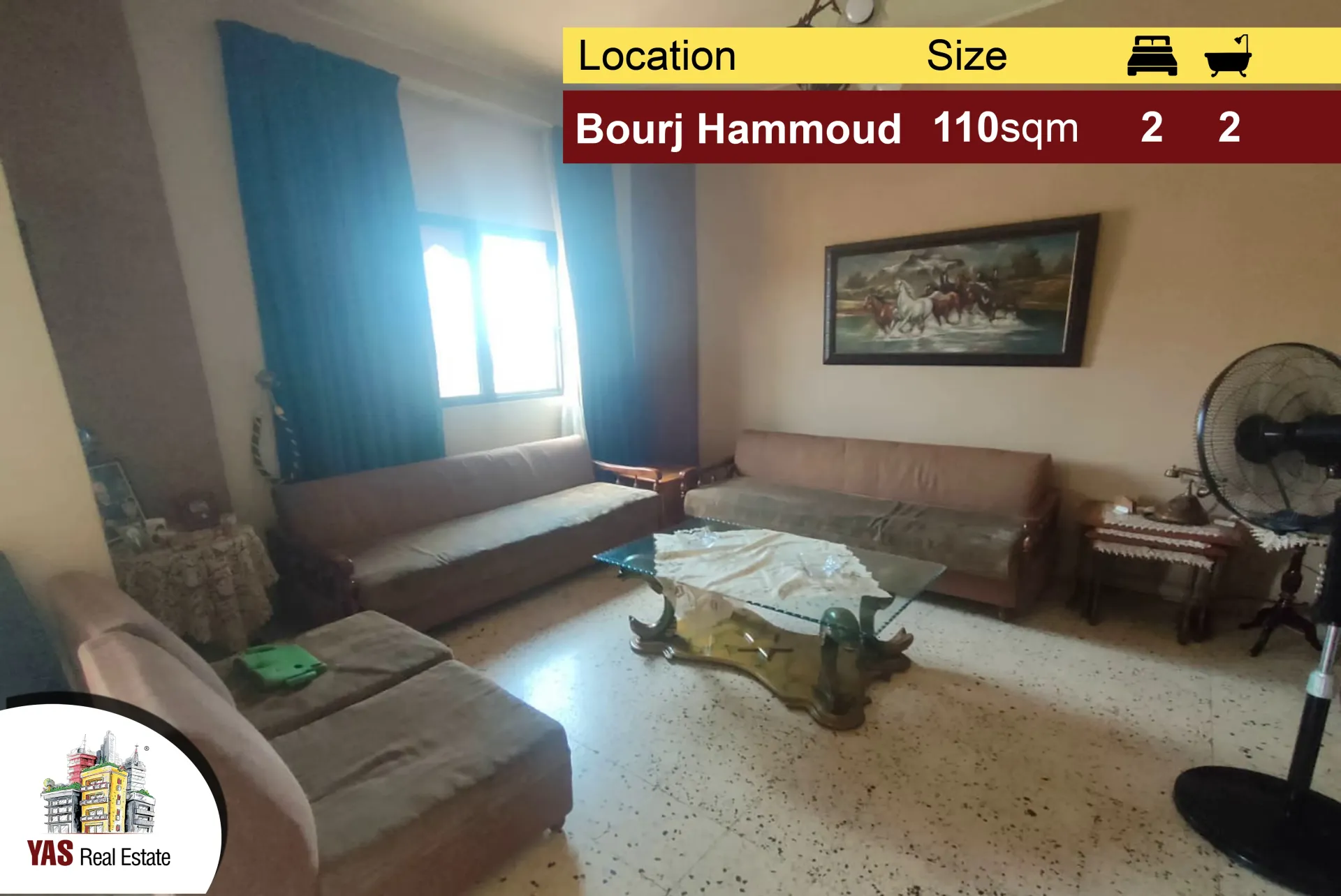 Apartment for Sale in Burj Hammoud - 2 bed, 2 bath