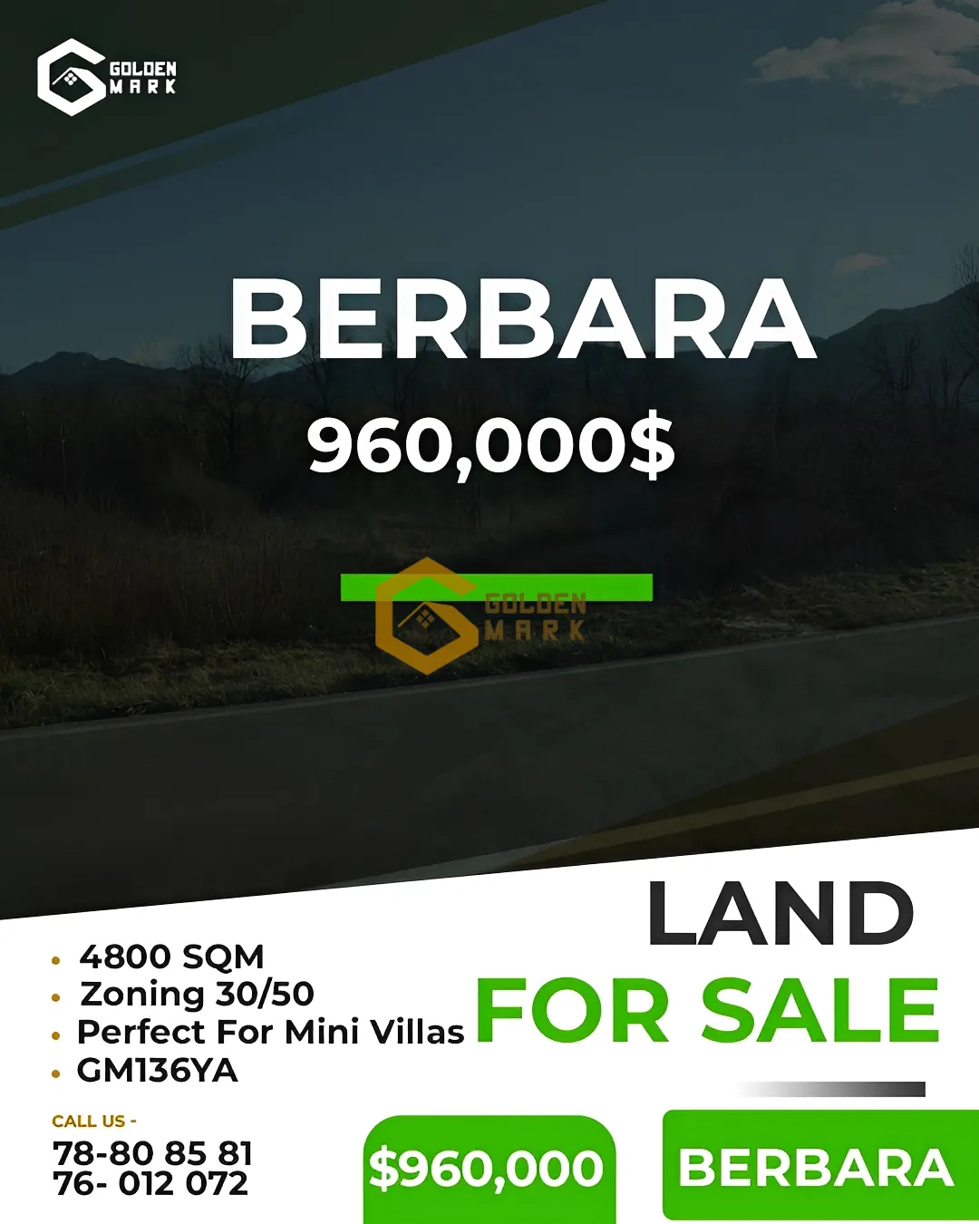 Land for Sale in Berbara