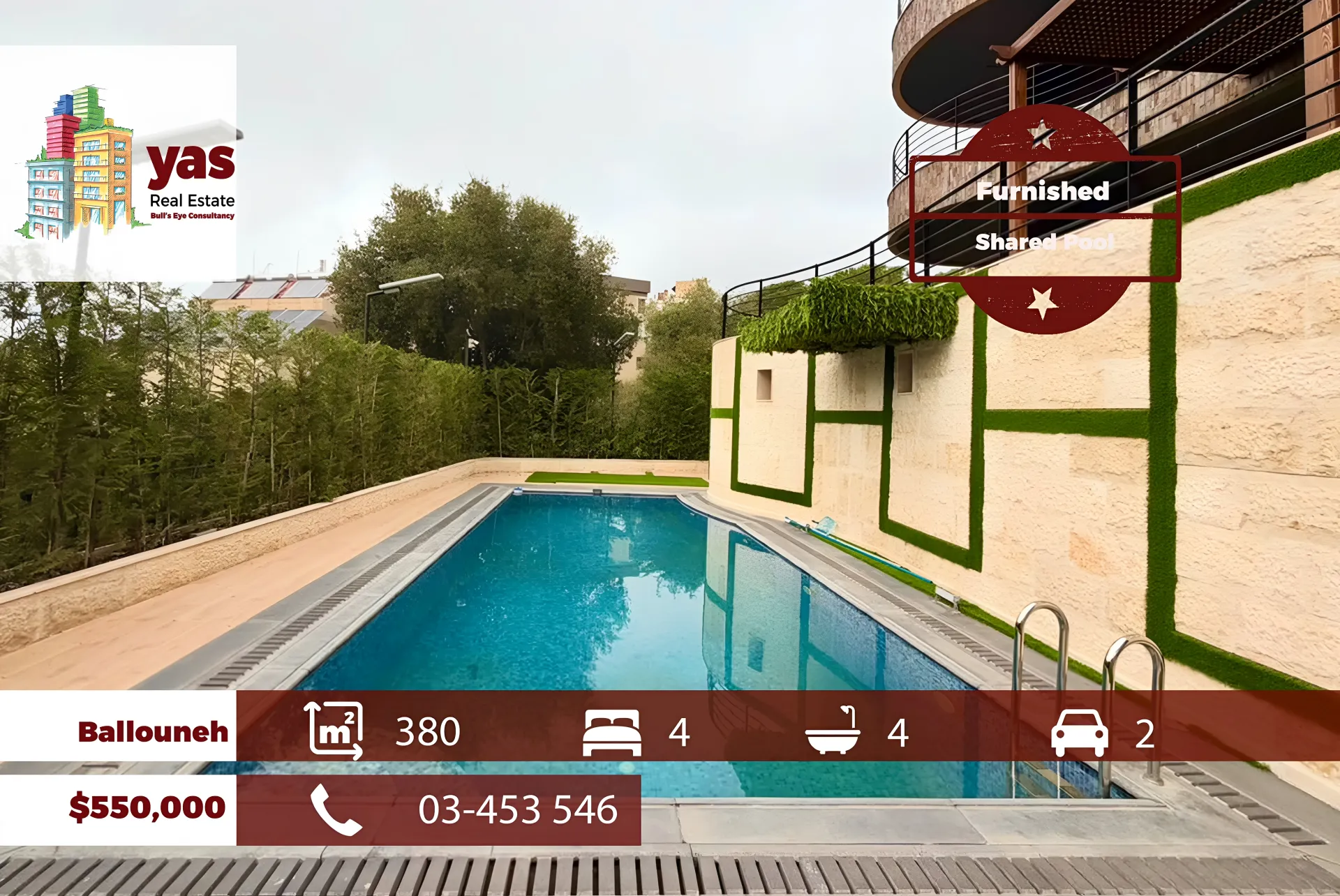 Apartment for Sale in Ballouneh