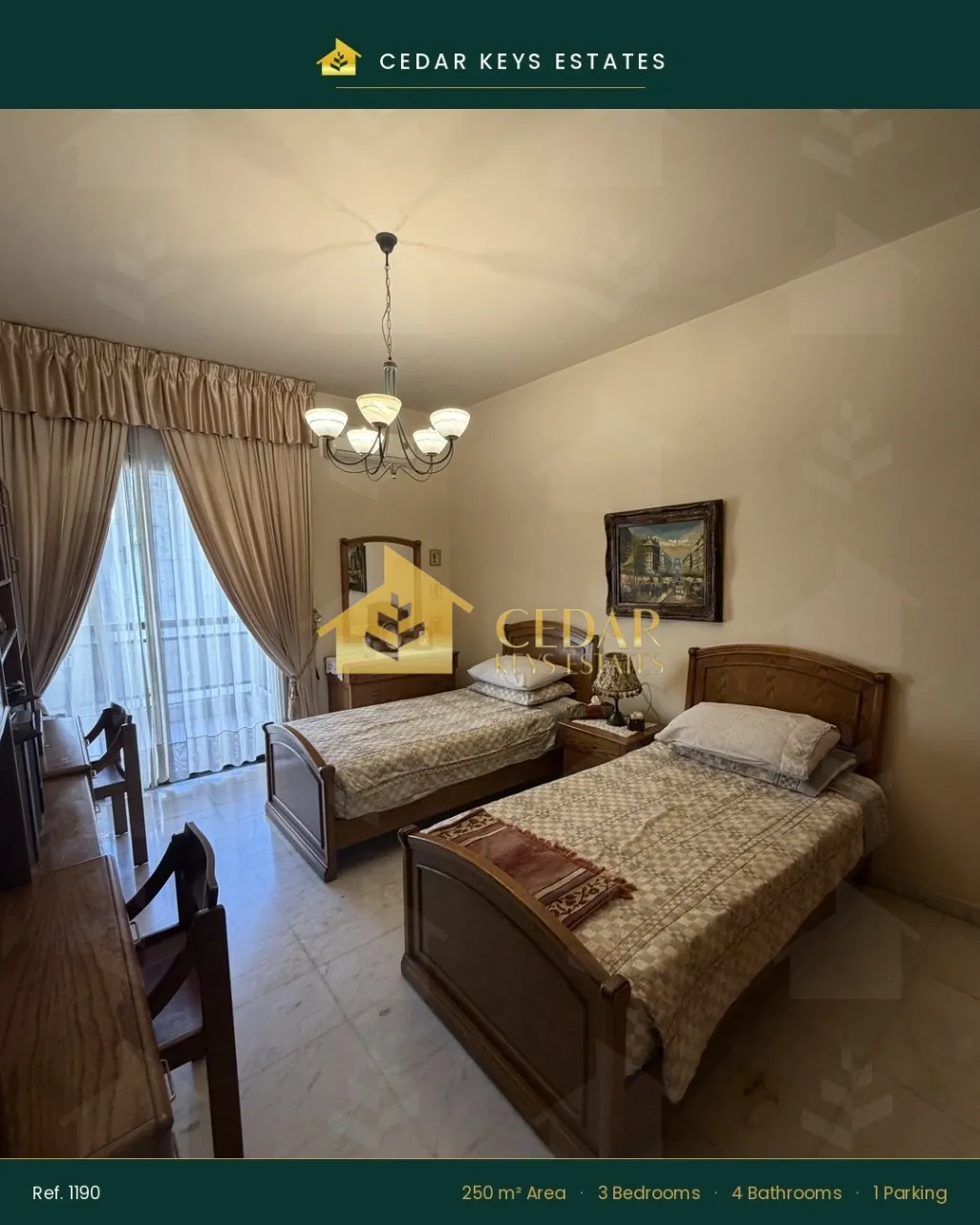 Apartment for sale in Bliss, Bayrut, Lebanon