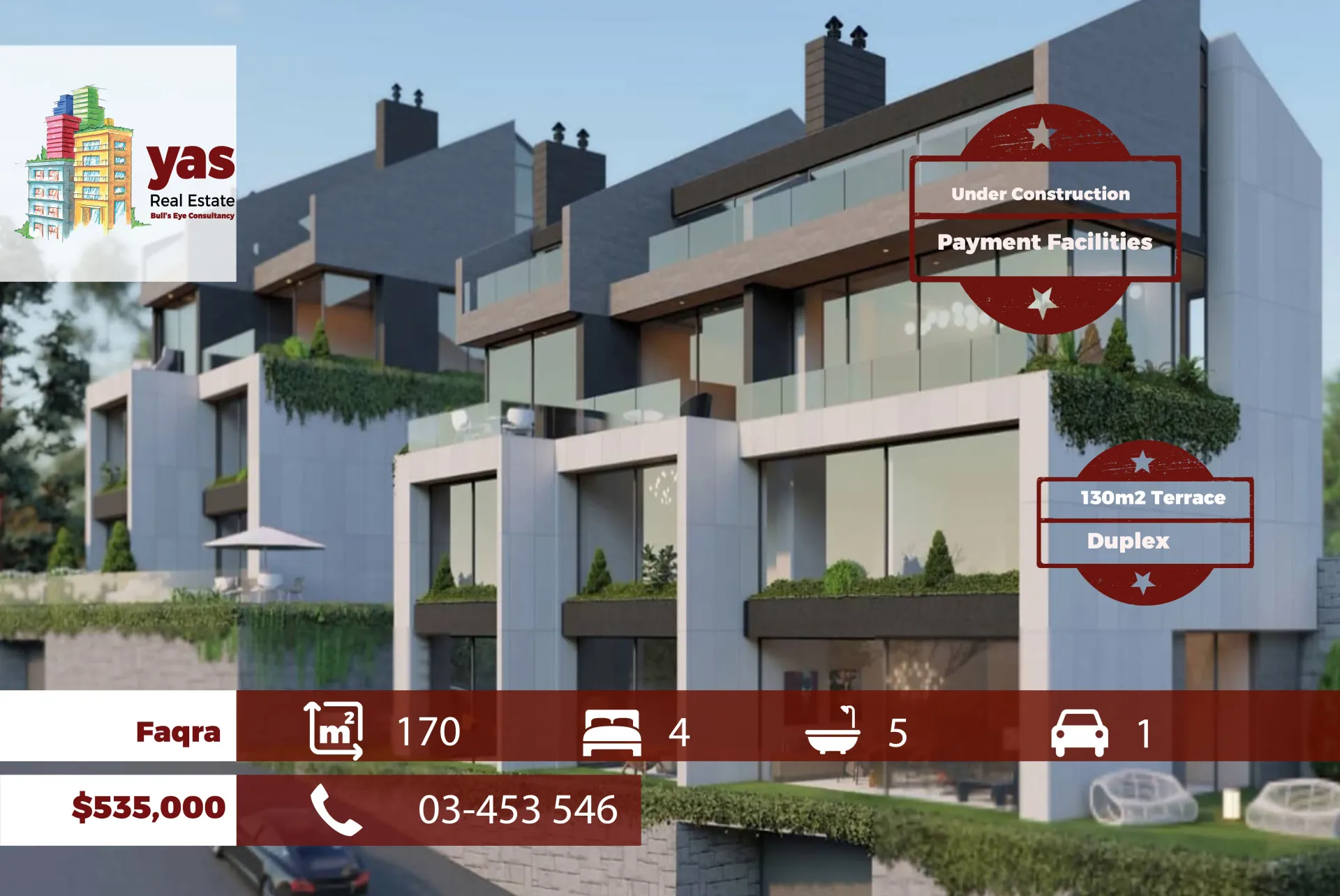Apartment for Sale in Faqra