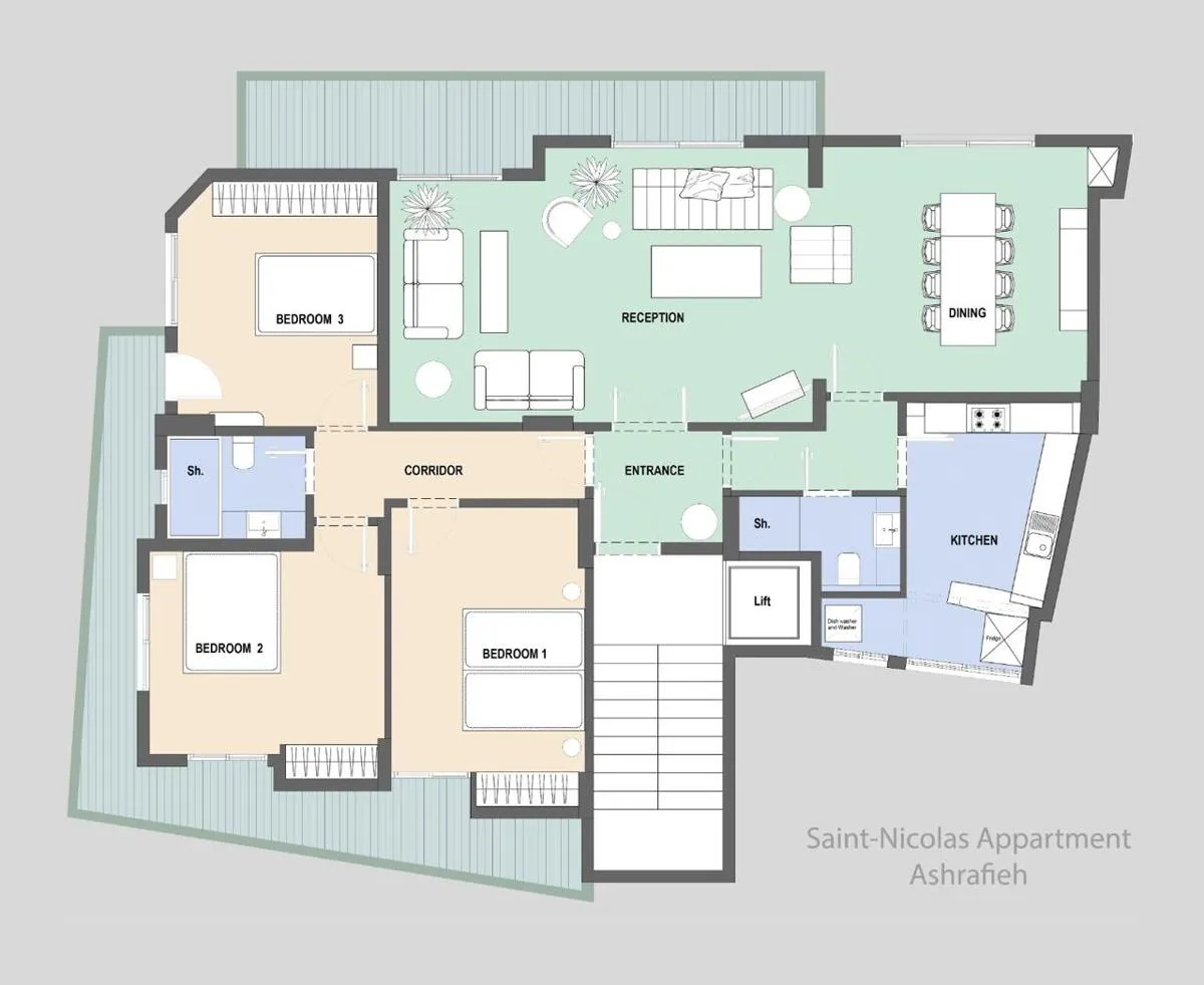 Apartment for Rent in Achrafieh