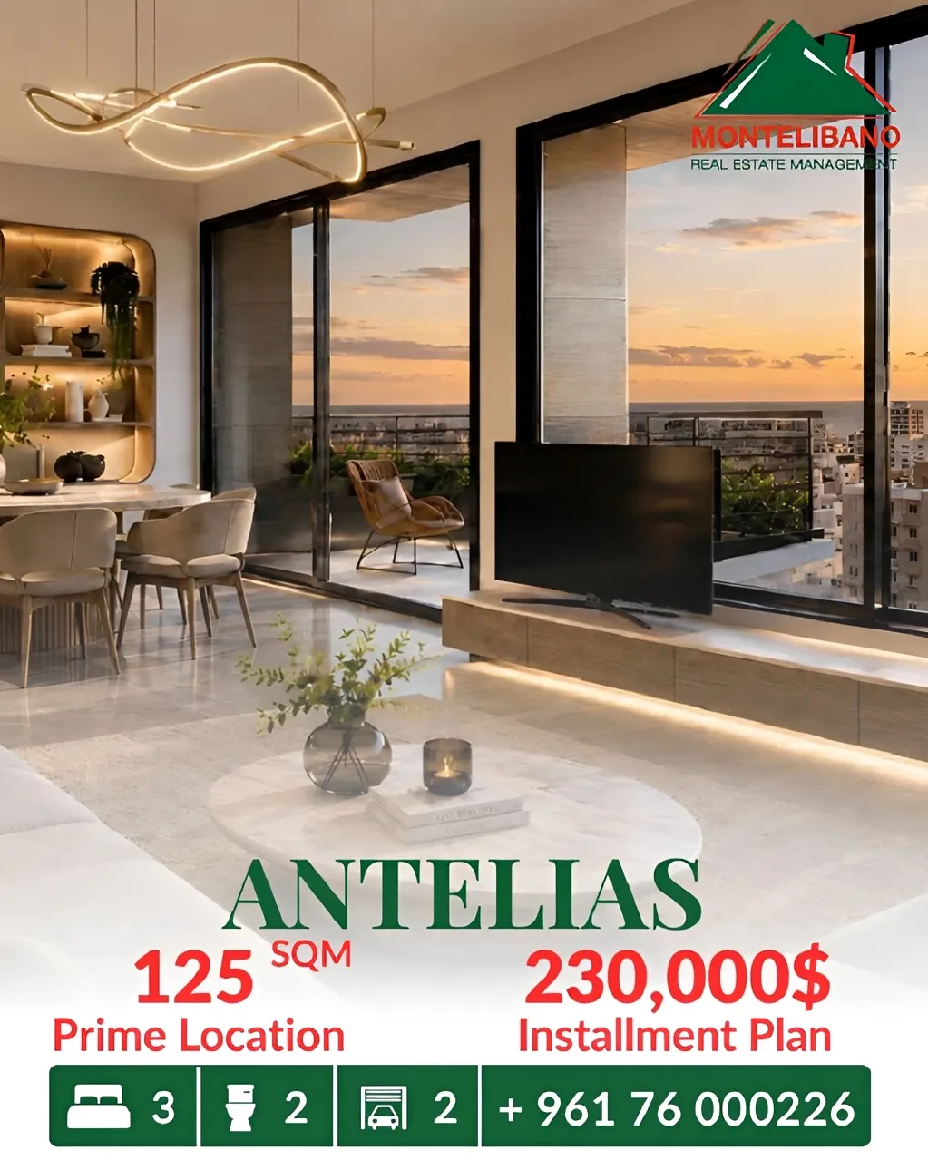 Apartment for sale in Antelias
