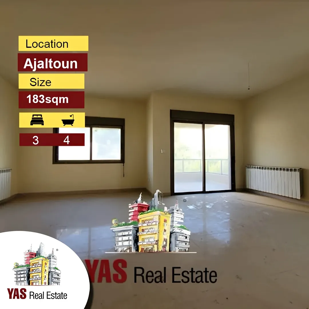 Apartment for Sale in Ajaltoun - 3 bed, 4 bath