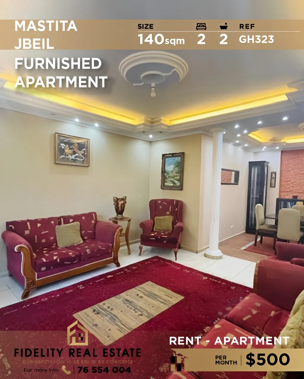 Apartment for rent in Jbeil, Lebanon