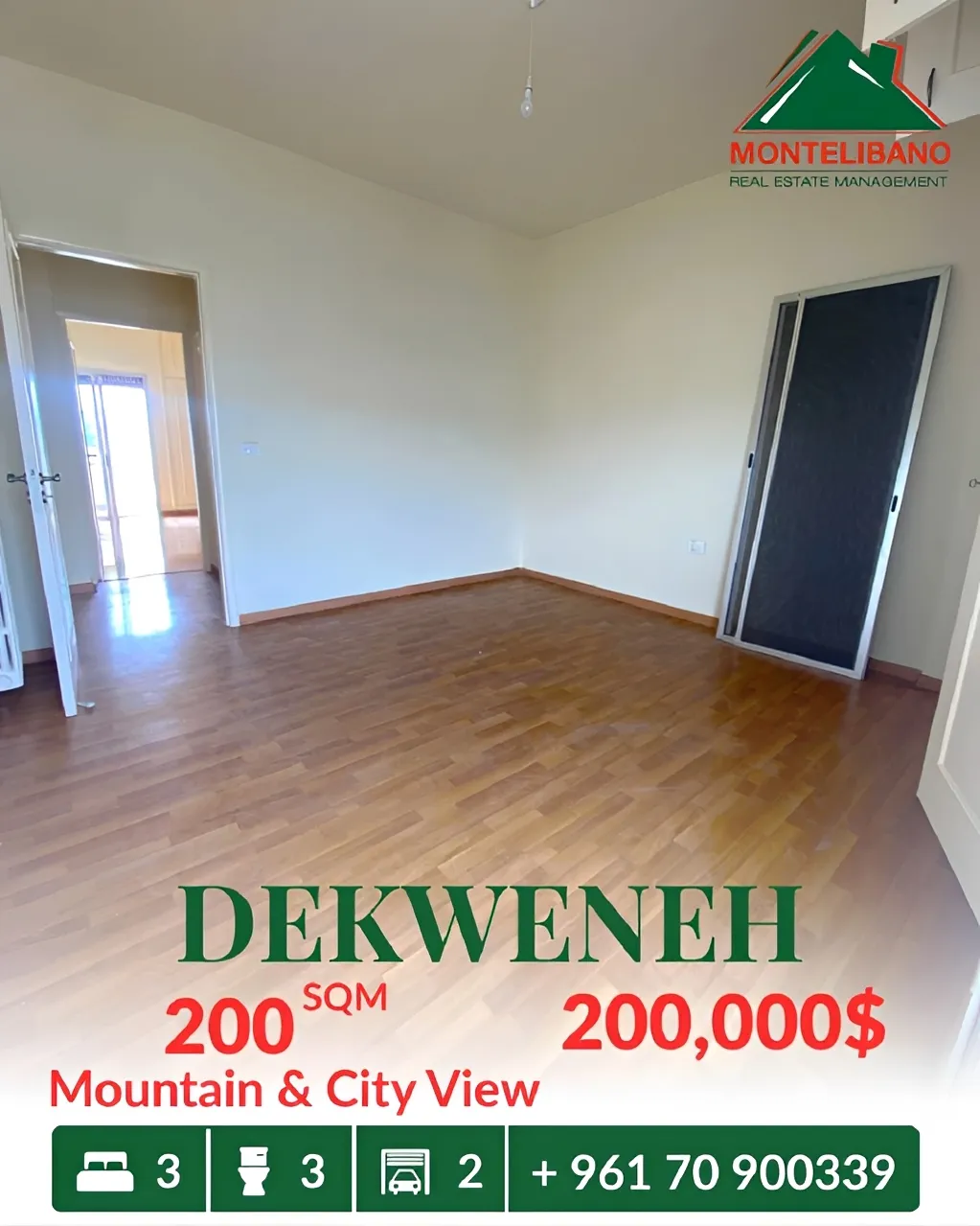 Apartment for sale in Dekwaneh, Lebanon