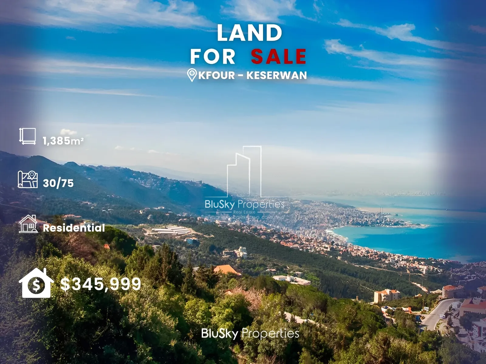 Land for Sale in Kfour
