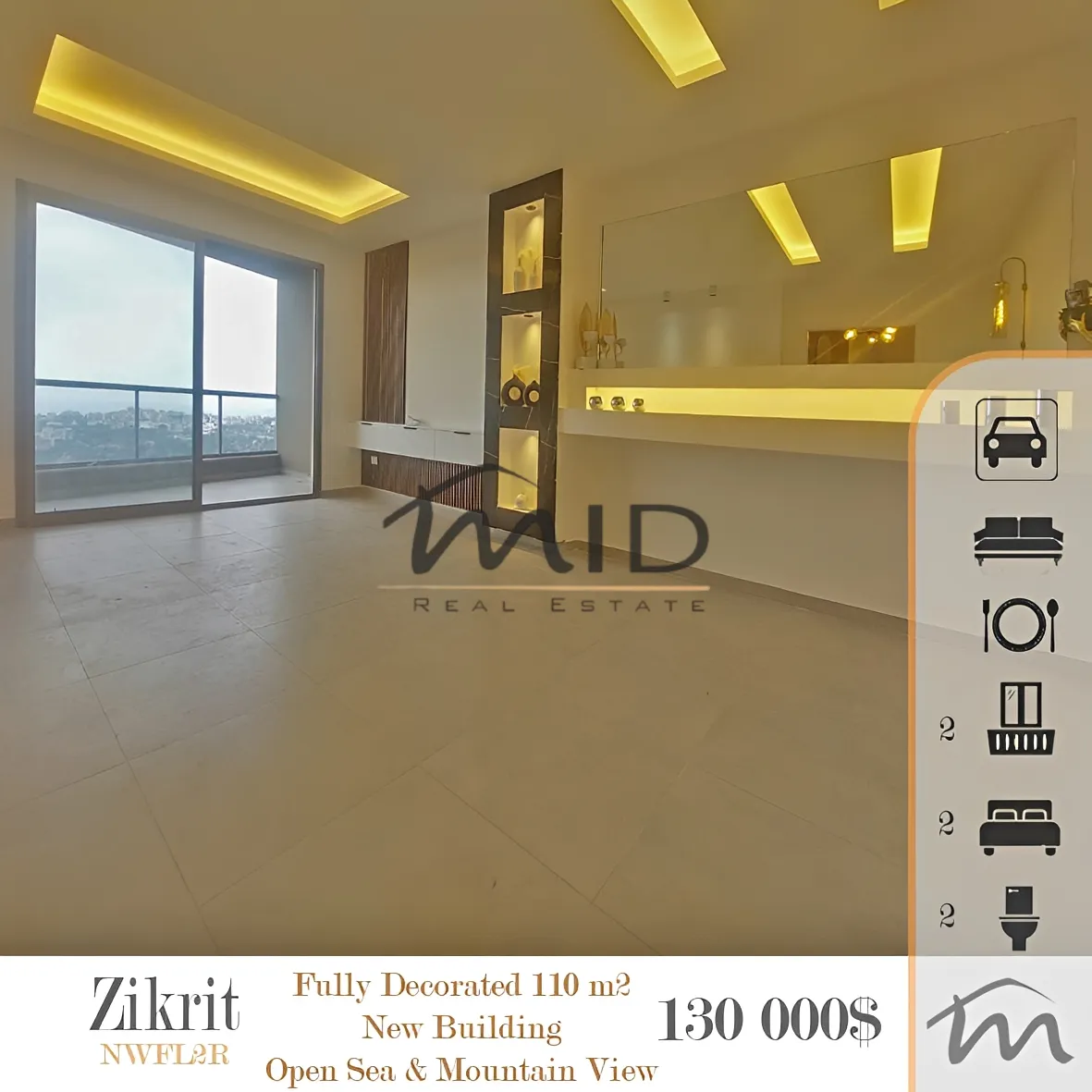 Apartment for sale in Zikrit