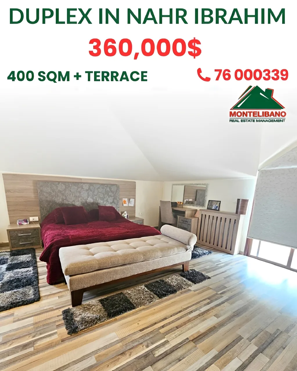 Duplex for sale in Nahr Ibrahim, Lebanon