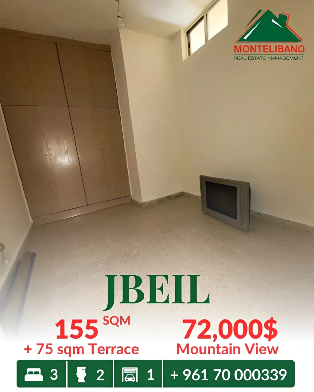 Apartment for sale in Jbeil, Lebanon