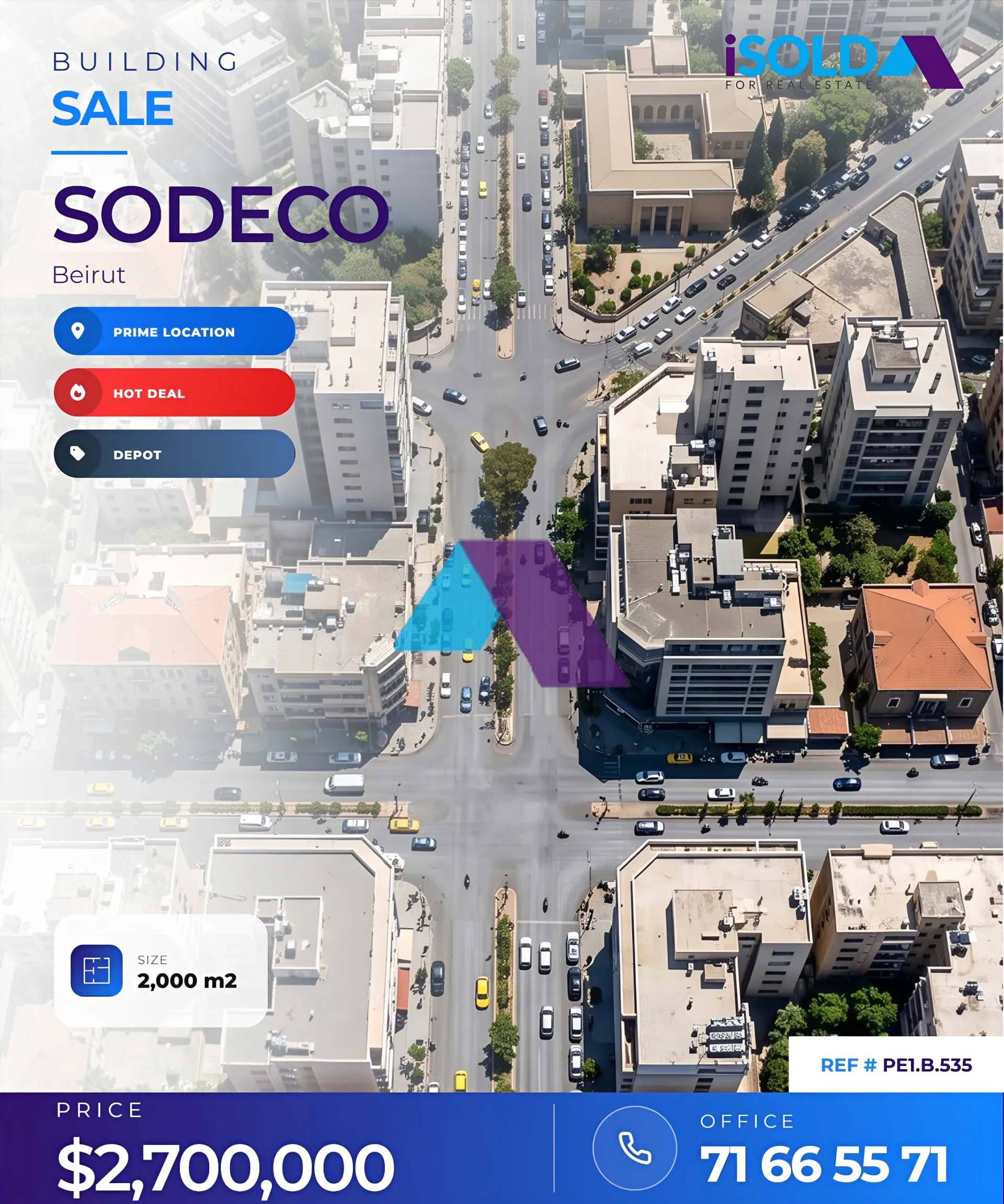 Building for sale in Sodeco, Beirut, Lebanon