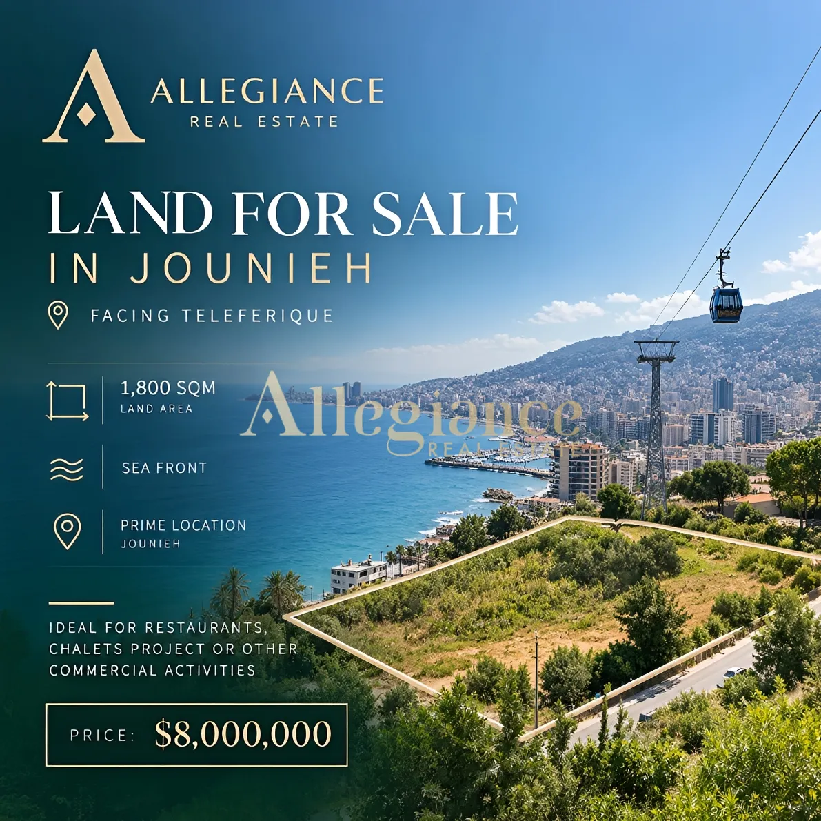 Residential Land for sale in Jounieh